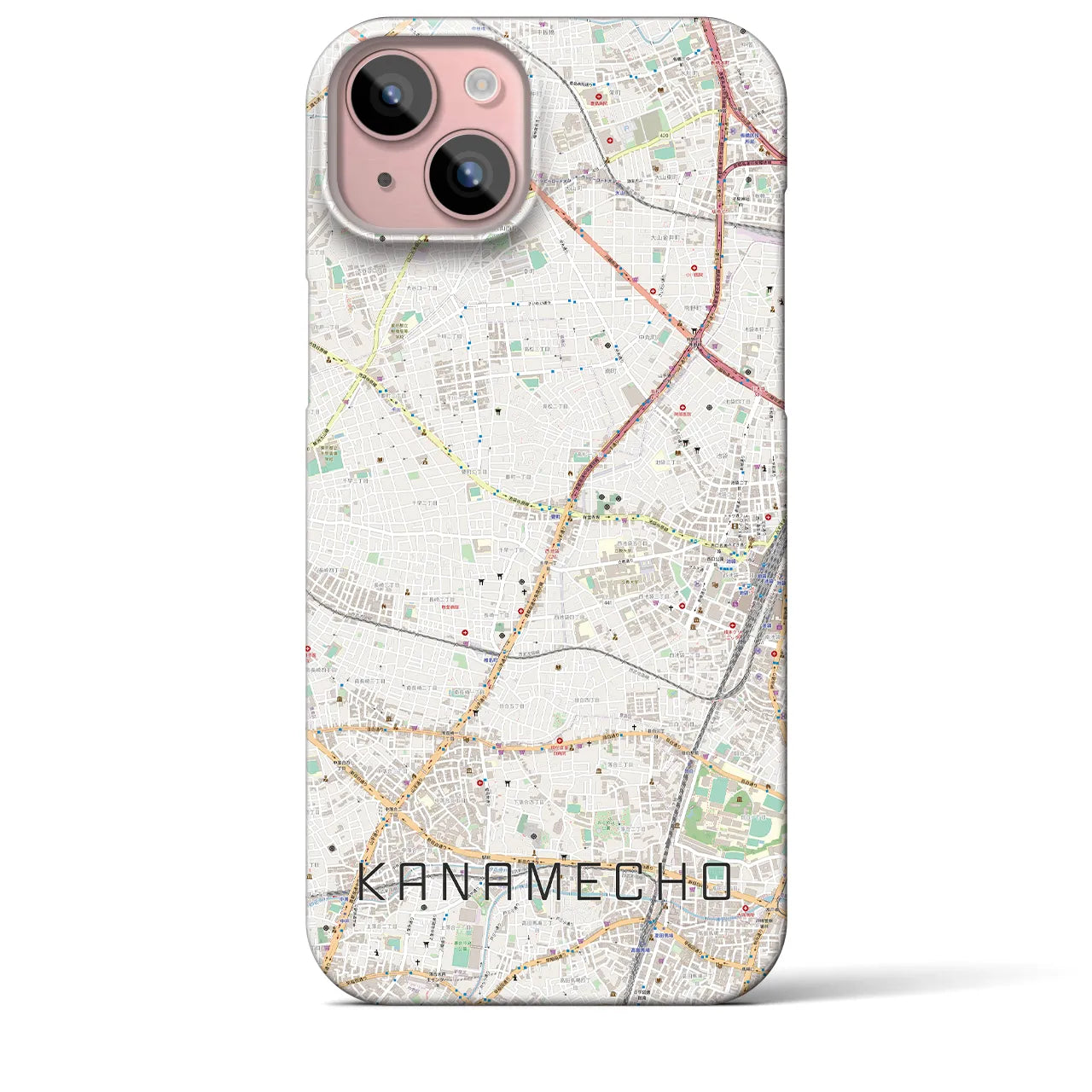【要町(東京都)】地図柄iPhoneケース(バックカバータイプ)