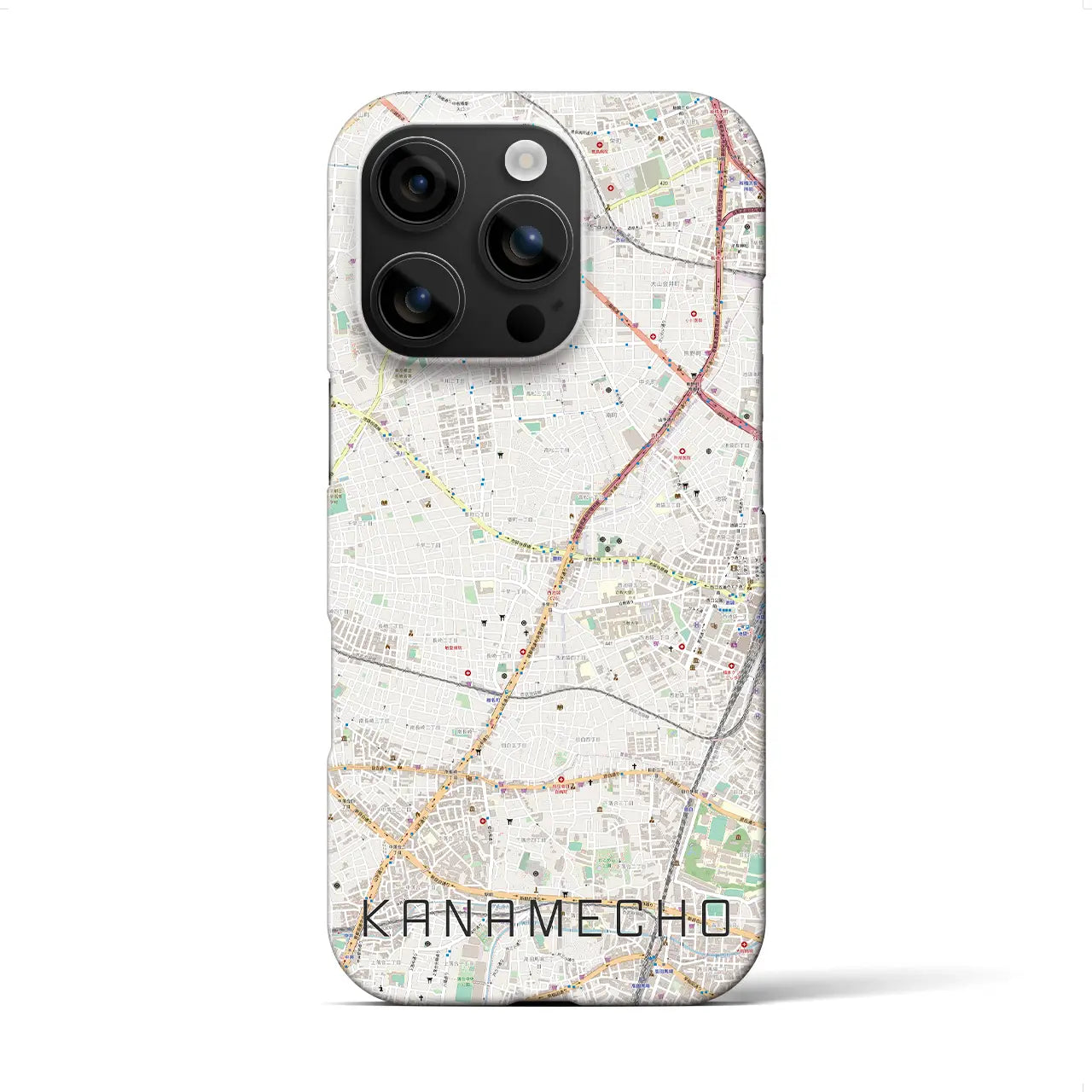 【要町(東京都)】地図柄iPhoneケース(バックカバータイプ)