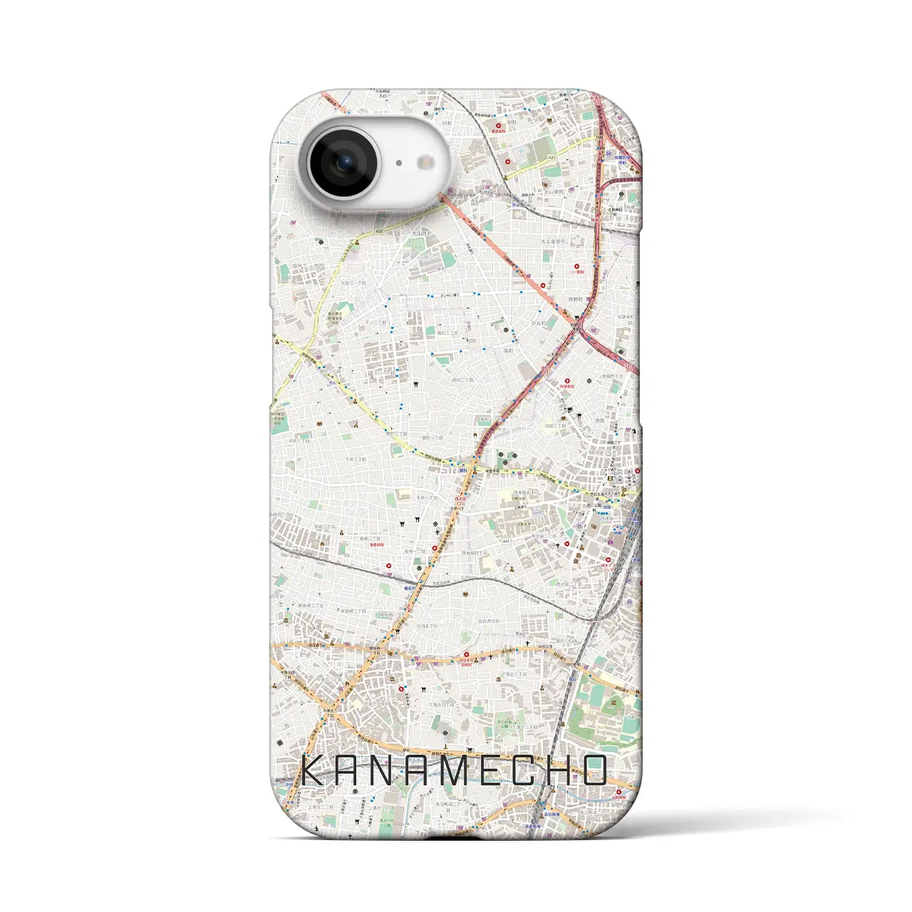 【要町(東京都)】地図柄iPhoneケース(バックカバータイプ)