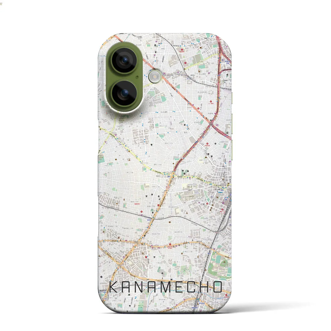 【要町(東京都)】地図柄iPhoneケース(バックカバータイプ)ナチュラル・iPhone 17 Pro Max 用