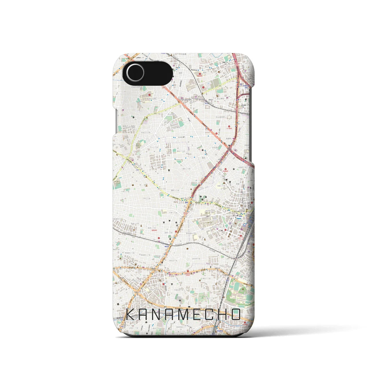 【要町(東京都)】地図柄iPhoneケース(バックカバータイプ)
