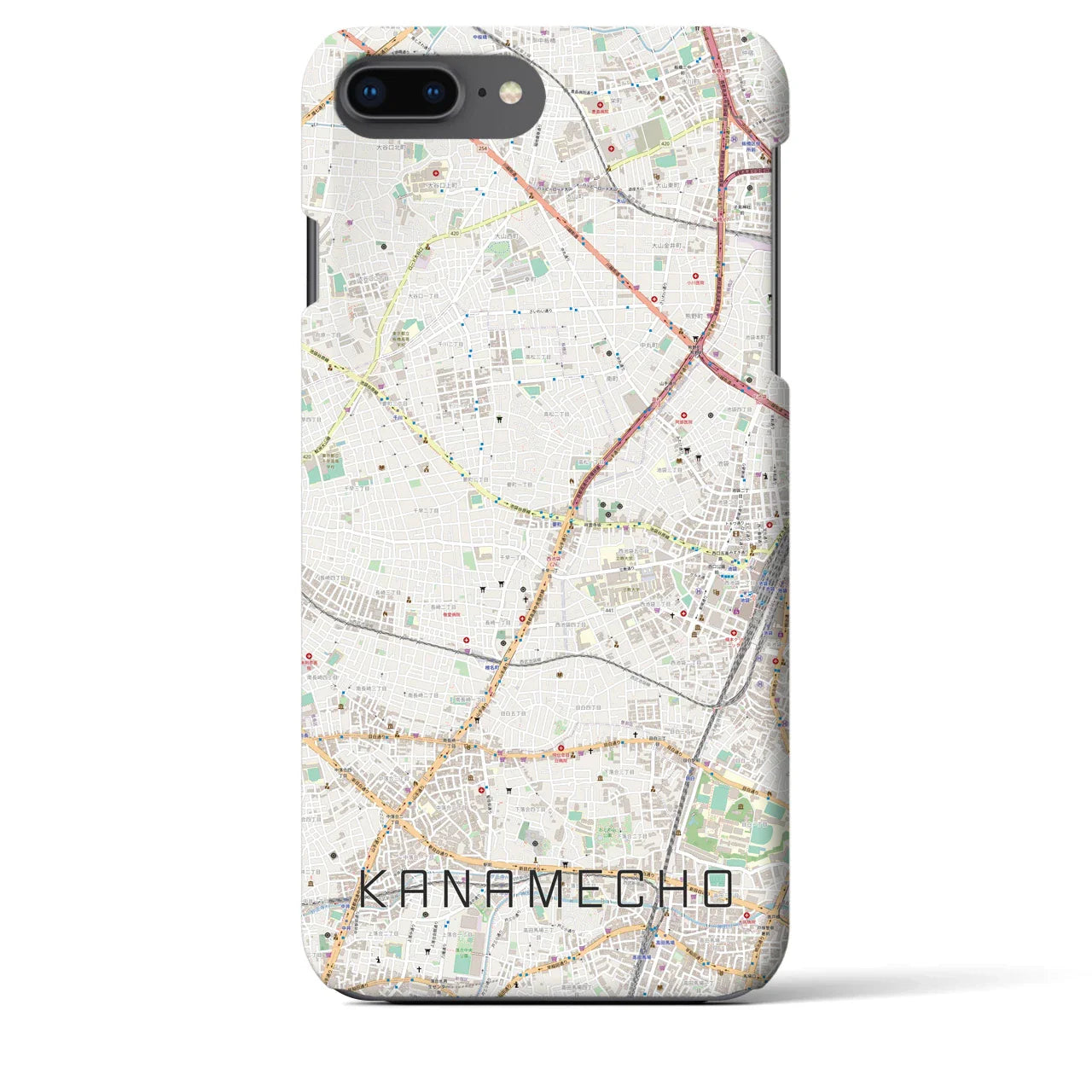 【要町(東京都)】地図柄iPhoneケース(バックカバータイプ)