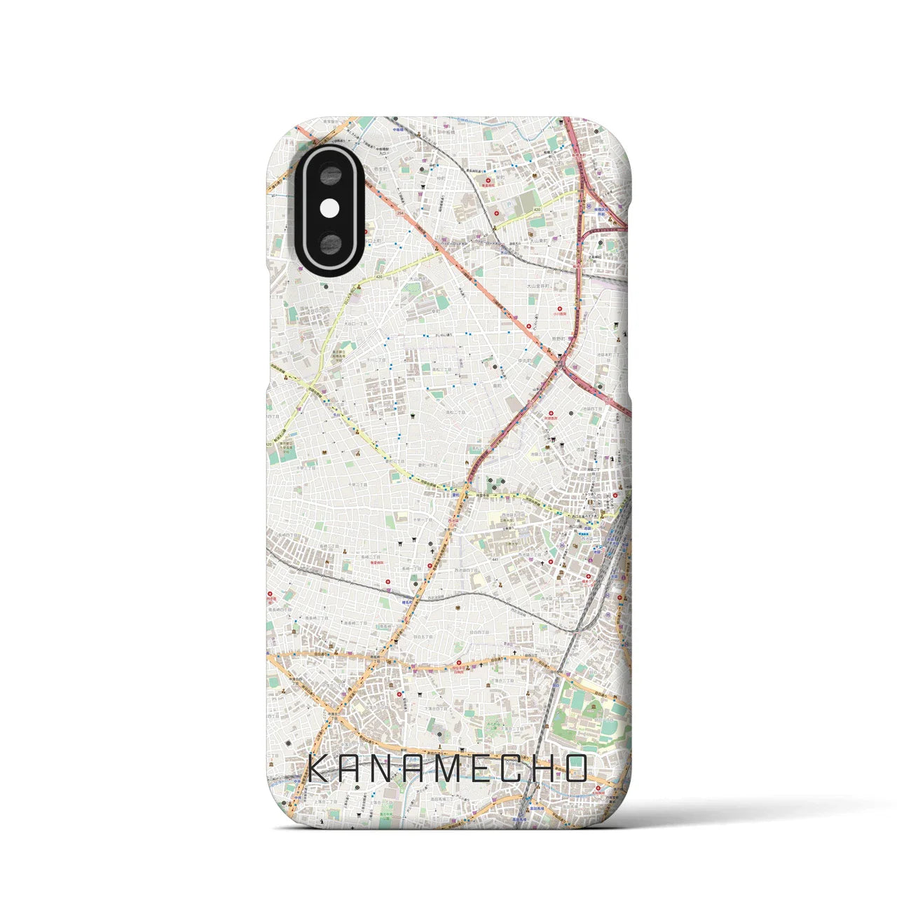 【要町(東京都)】地図柄iPhoneケース(バックカバータイプ)