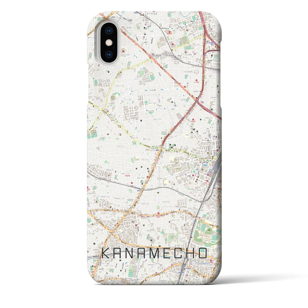 【要町(東京都)】地図柄iPhoneケース(バックカバータイプ)