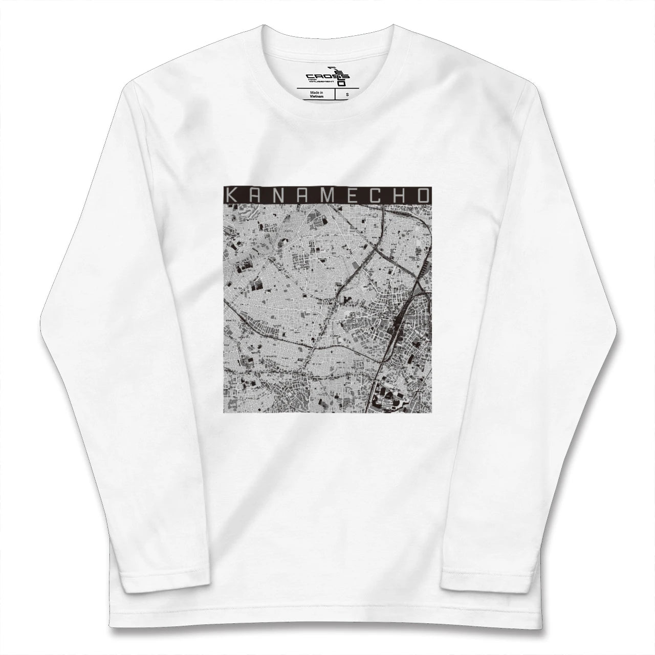 【要町(東京都)】地図柄ロングスリーブTシャツ