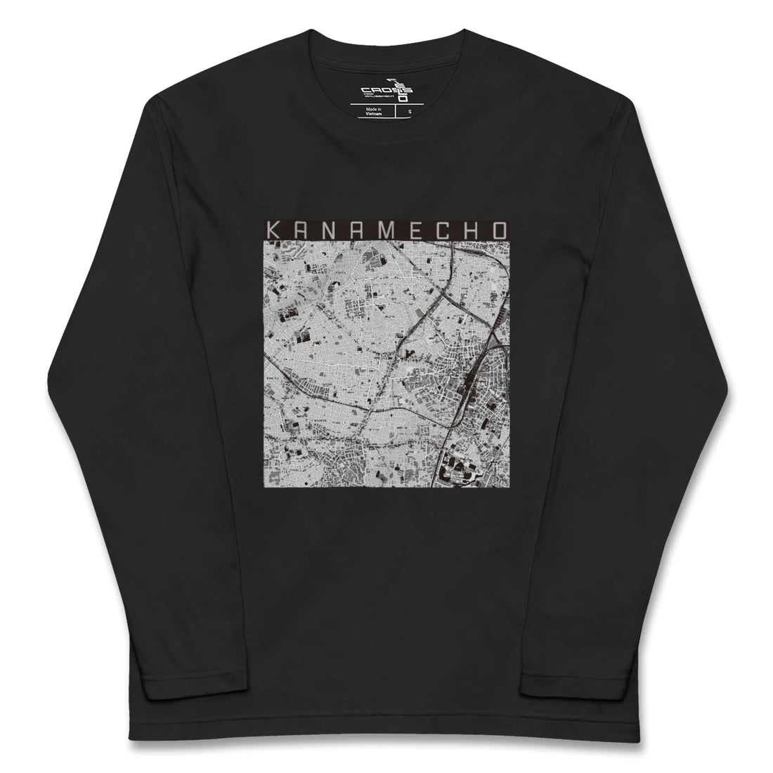 【要町(東京都)】地図柄ロングスリーブTシャツ