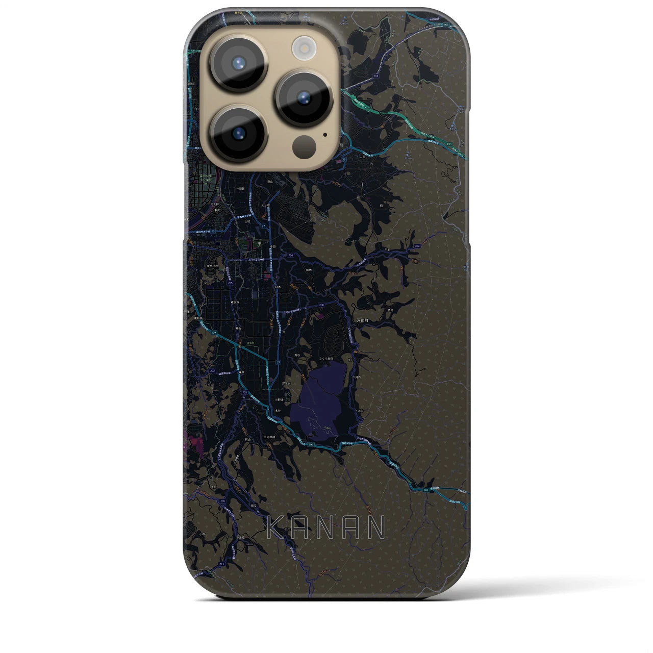 【河南(大阪府)】地図柄iPhoneケース(バックカバータイプ)