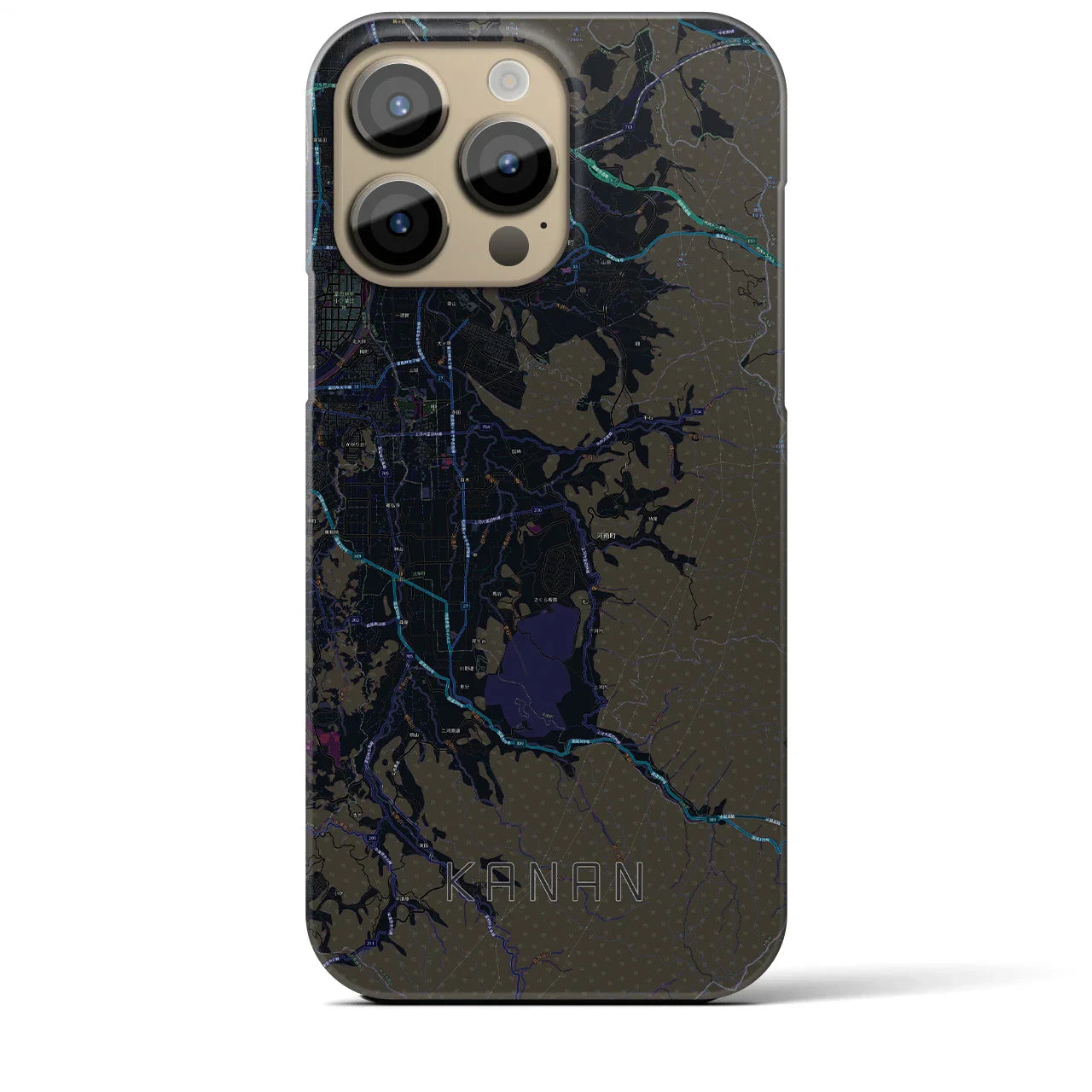 【河南(大阪府)】地図柄iPhoneケース(バックカバータイプ)