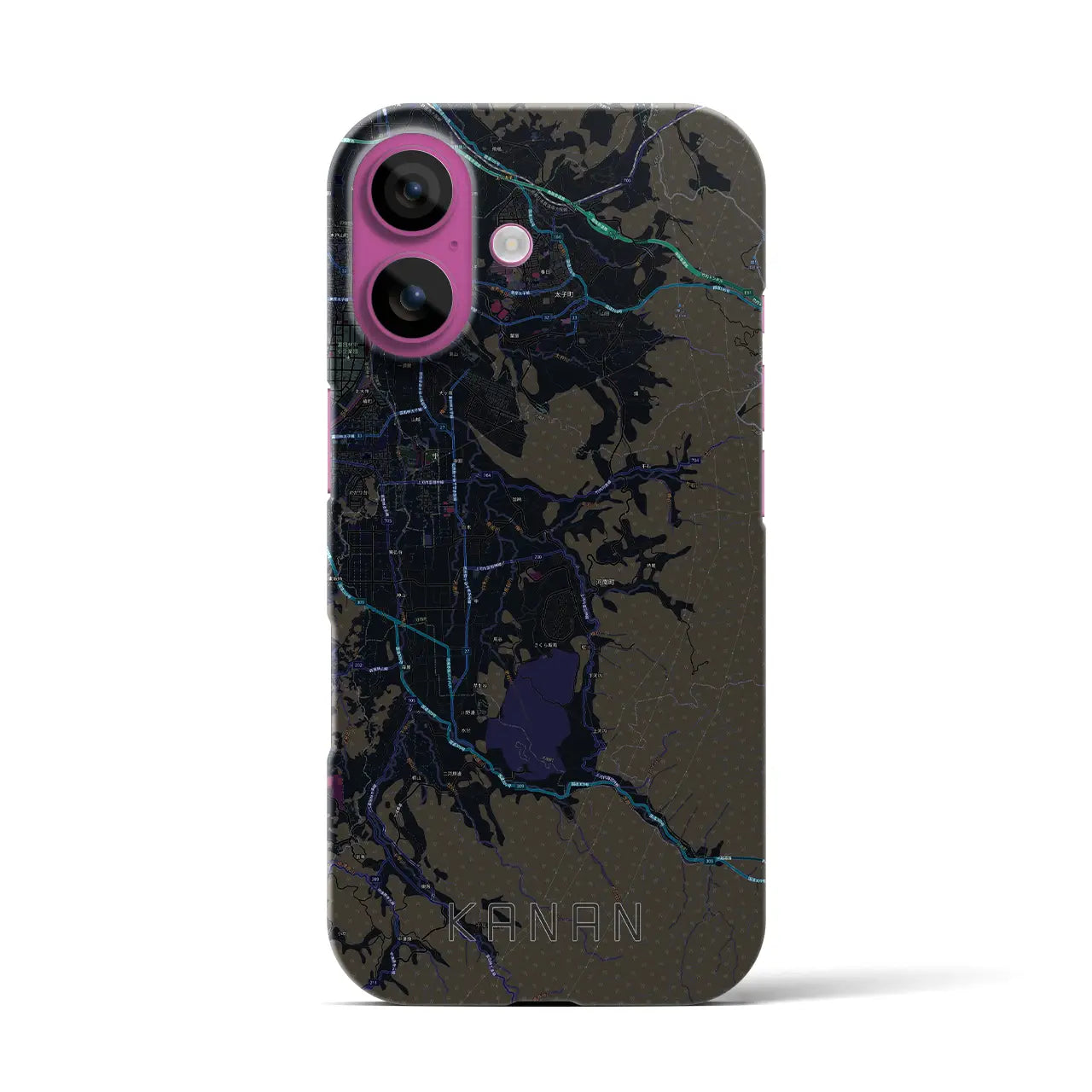 【河南(大阪府)】地図柄iPhoneケース(バックカバータイプ)