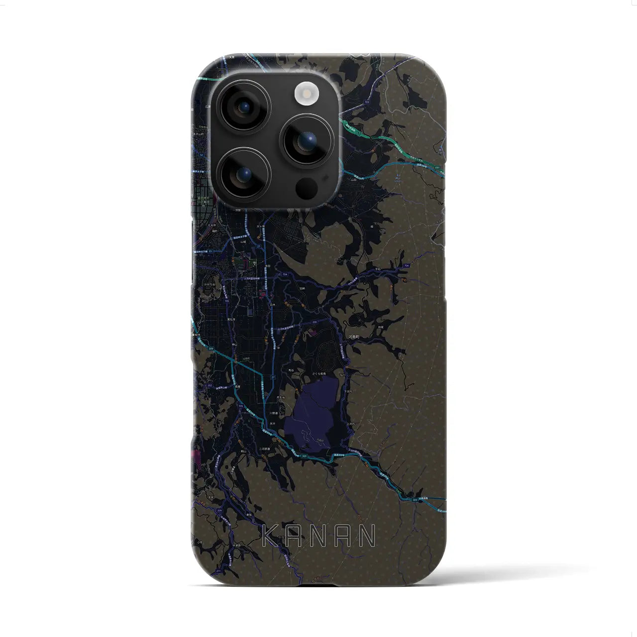 【河南(大阪府)】地図柄iPhoneケース(バックカバータイプ)