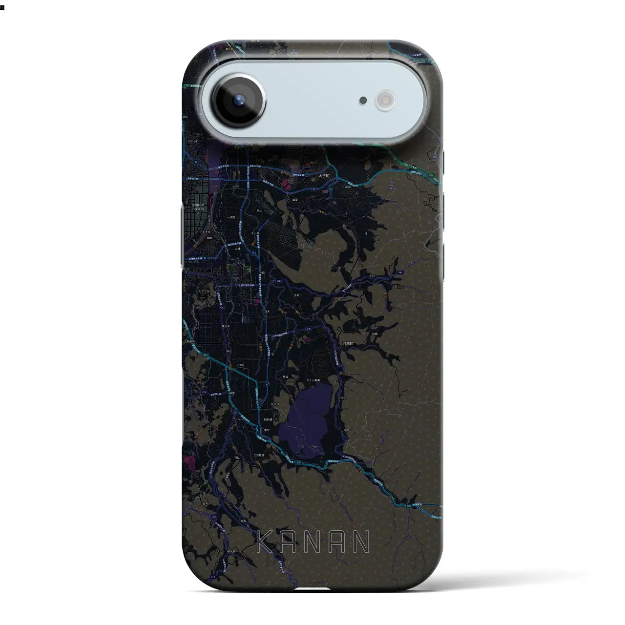 【河南(大阪府)】地図柄iPhoneケース(バックカバータイプ)