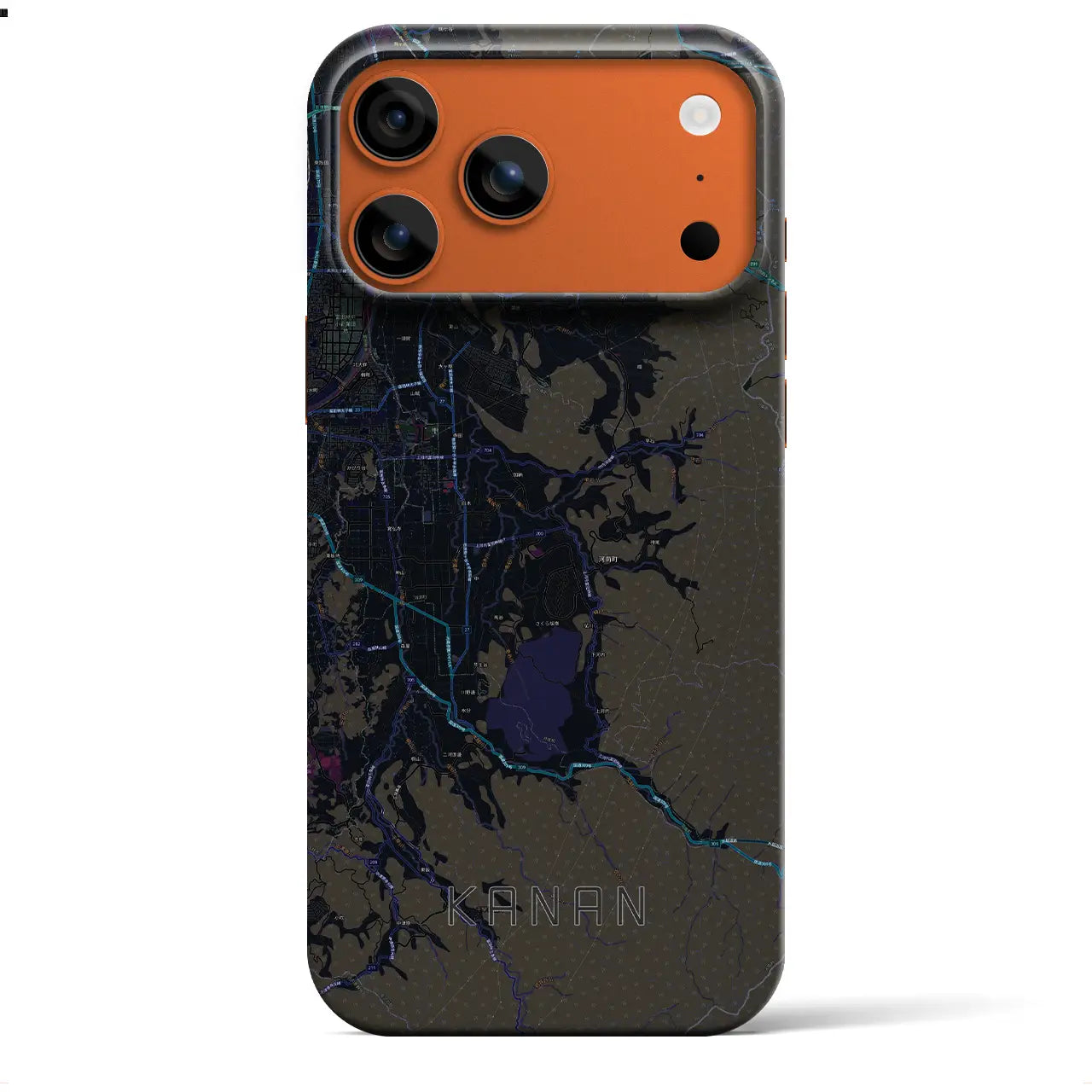 【河南(大阪府)】地図柄iPhoneケース(バックカバータイプ)