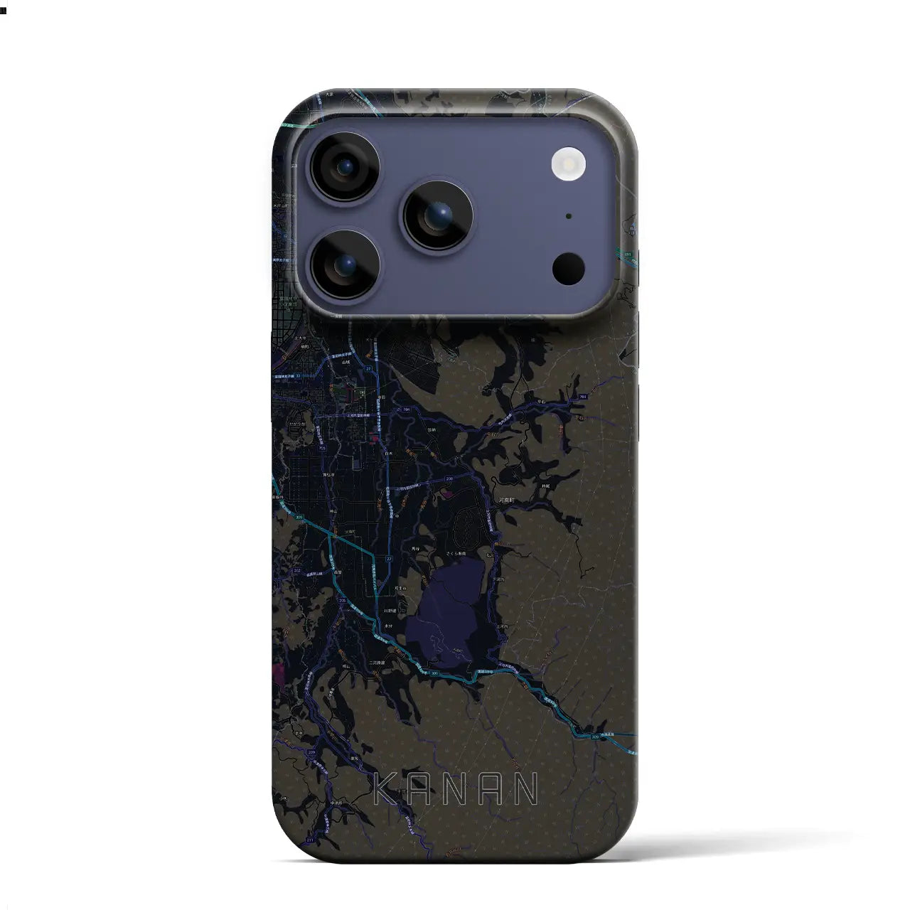 【河南(大阪府)】地図柄iPhoneケース(バックカバータイプ)