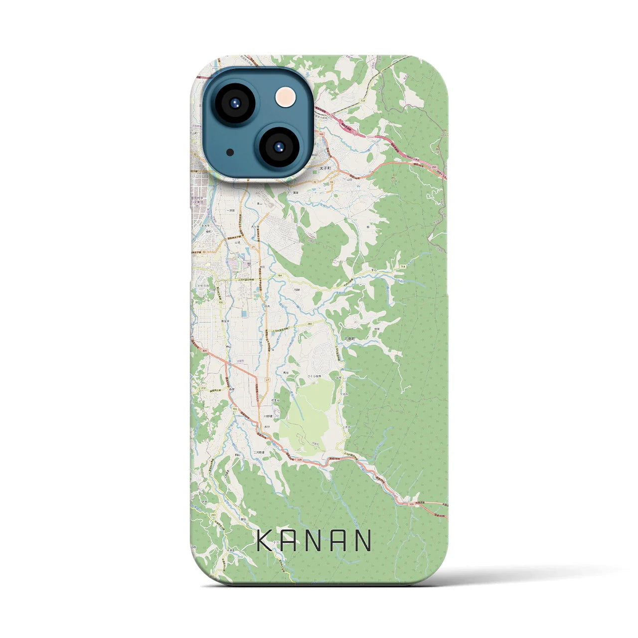 【河南(大阪府)】地図柄iPhoneケース(バックカバータイプ)