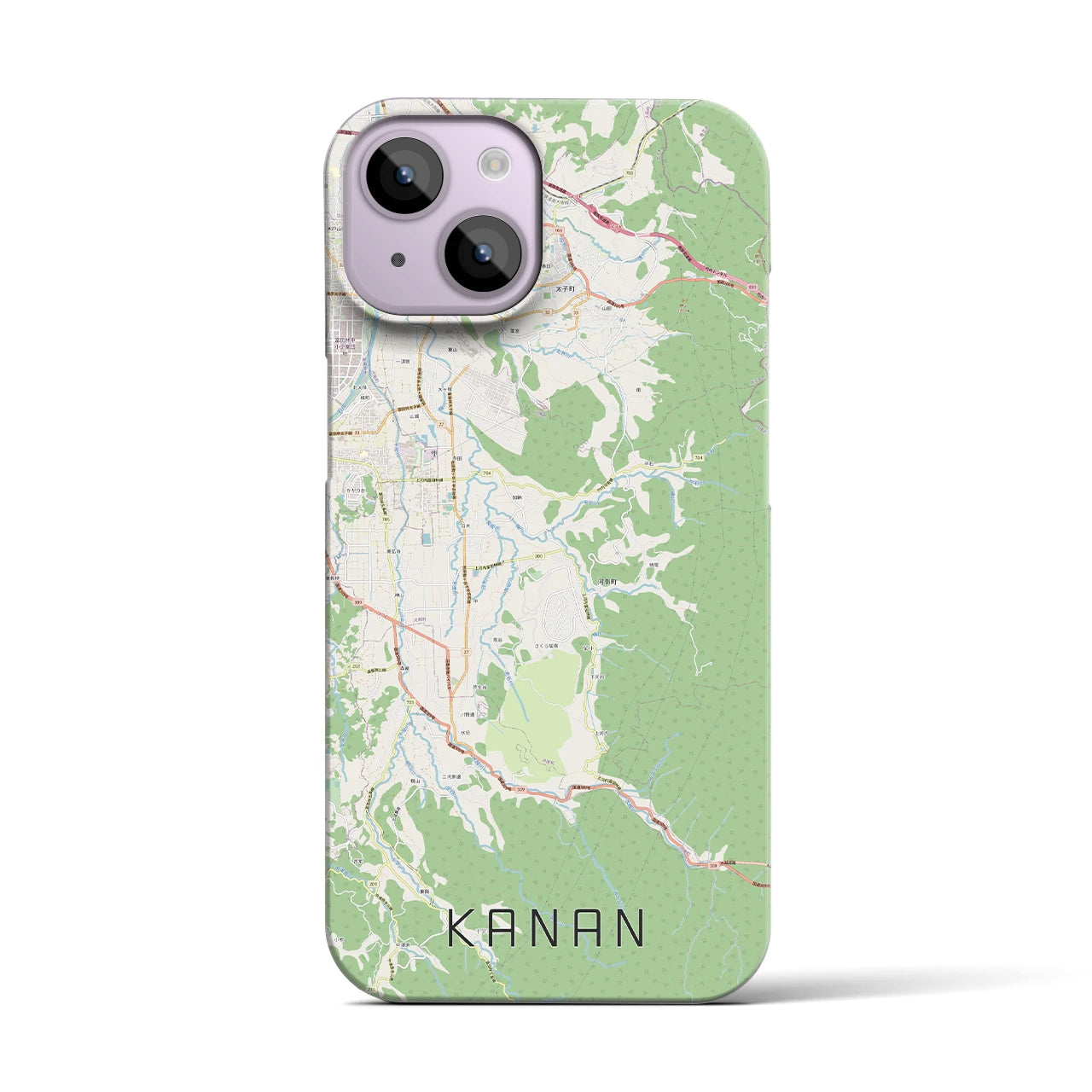 【河南(大阪府)】地図柄iPhoneケース(バックカバータイプ)