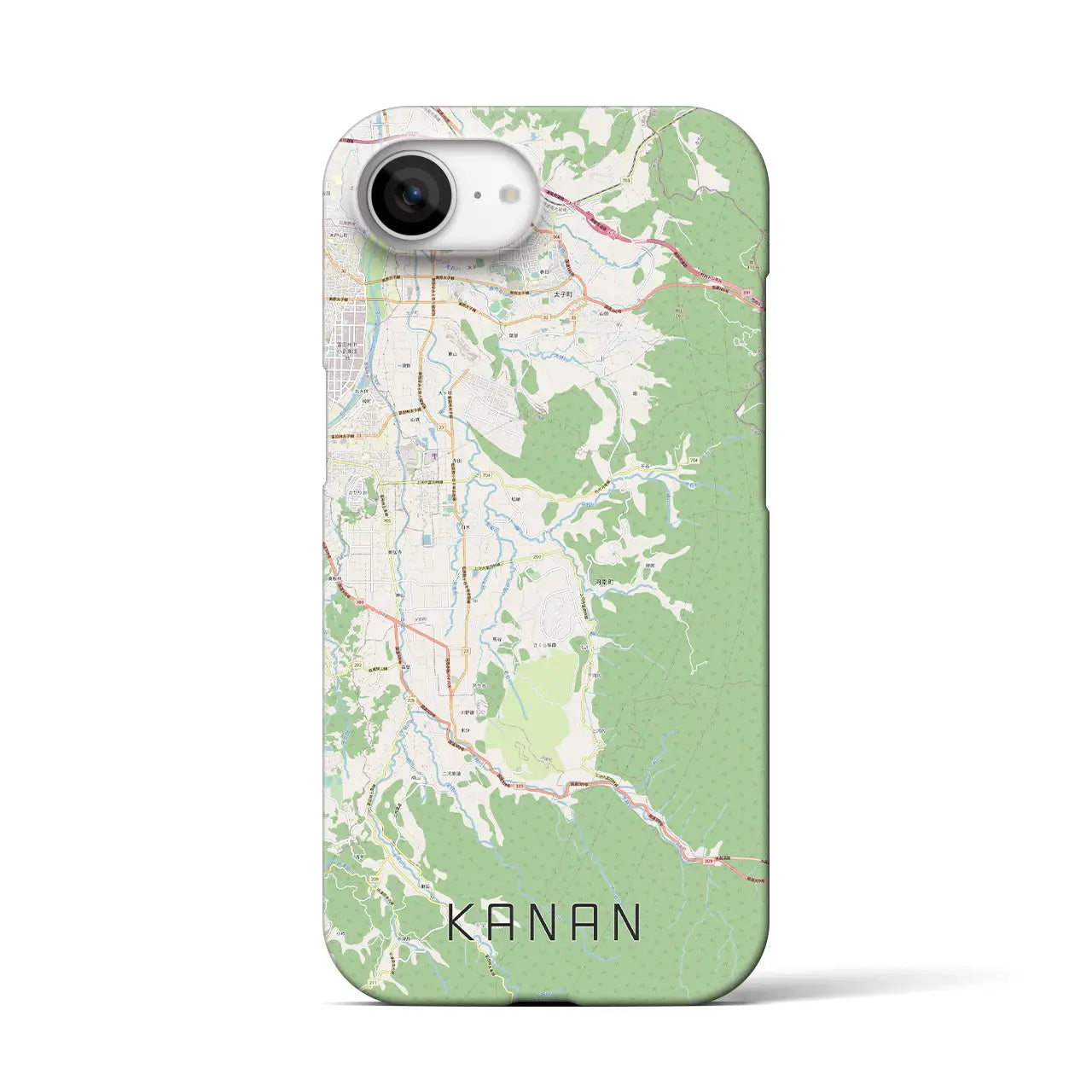 【河南(大阪府)】地図柄iPhoneケース(バックカバータイプ)