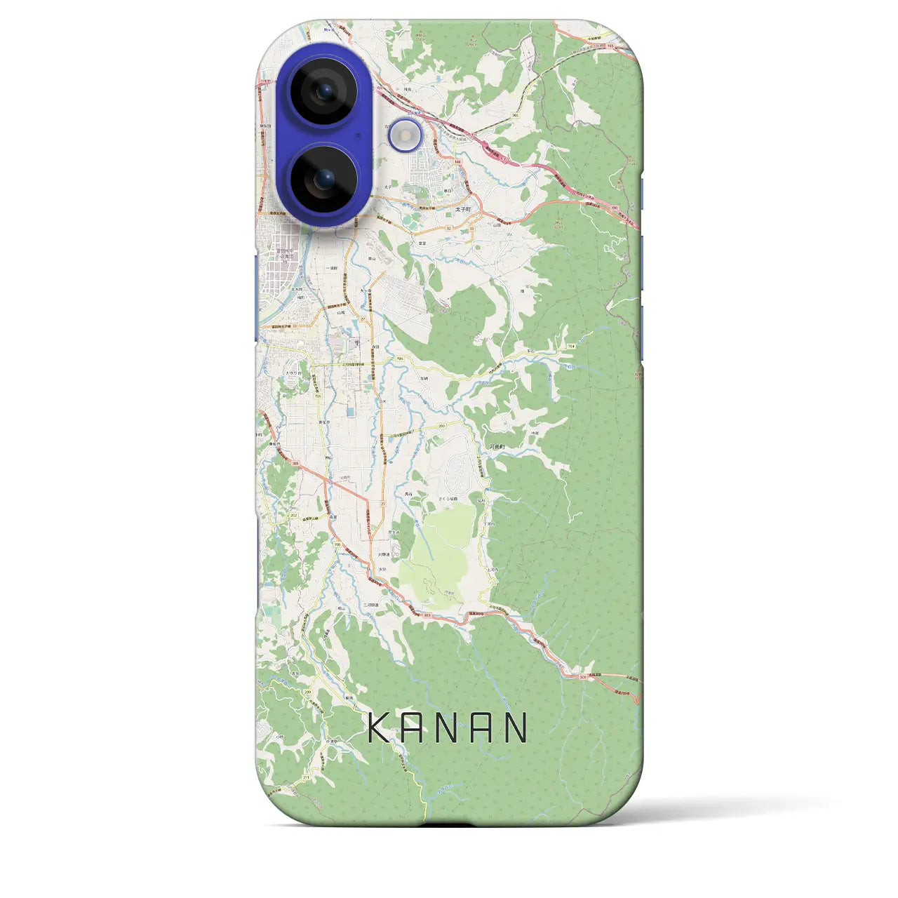 【河南(大阪府)】地図柄iPhoneケース(バックカバータイプ)