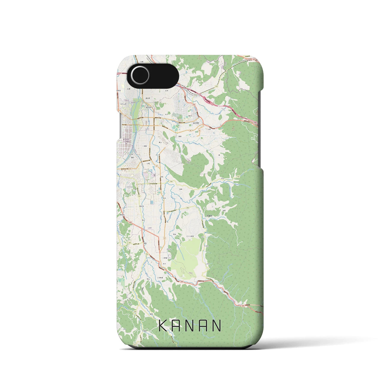 【河南(大阪府)】地図柄iPhoneケース(バックカバータイプ)