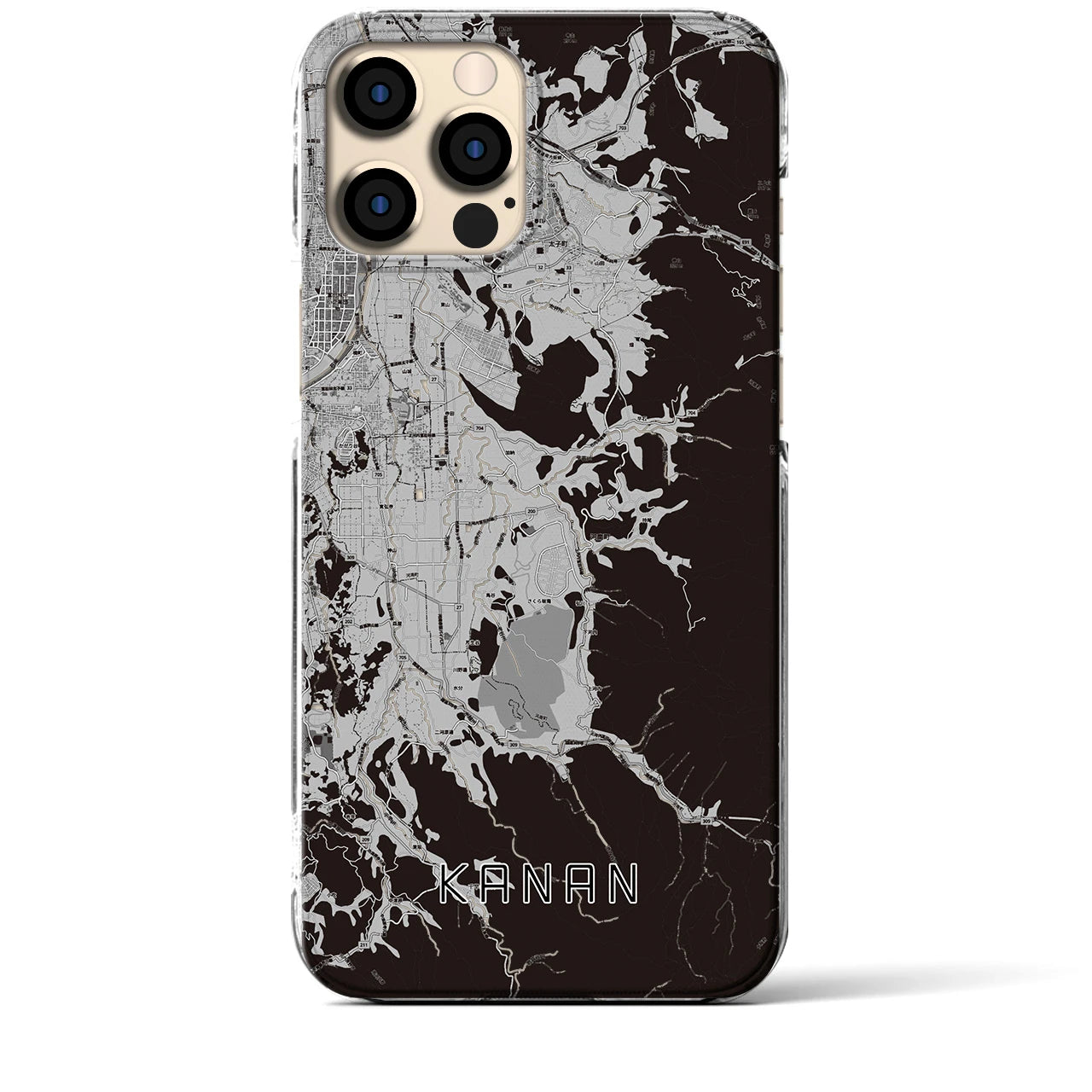 【河南(大阪府)】地図柄iPhoneケース(クリアタイプ)