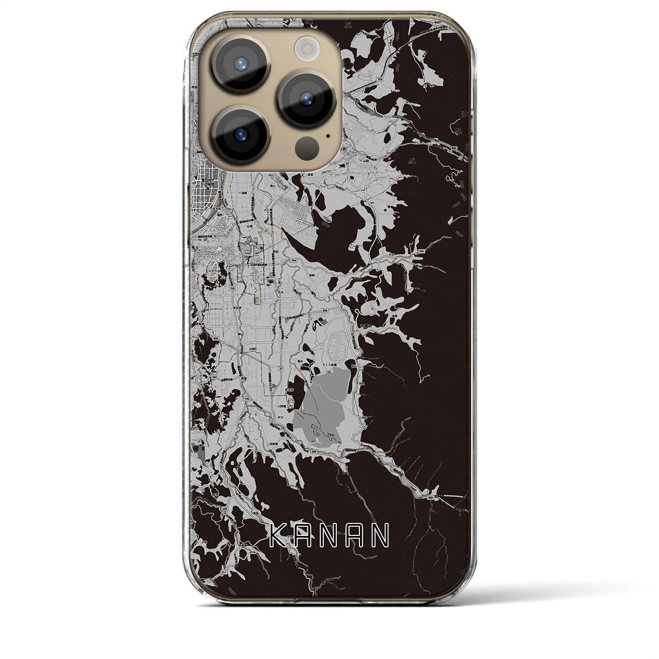 【河南(大阪府)】地図柄iPhoneケース(クリアタイプ)