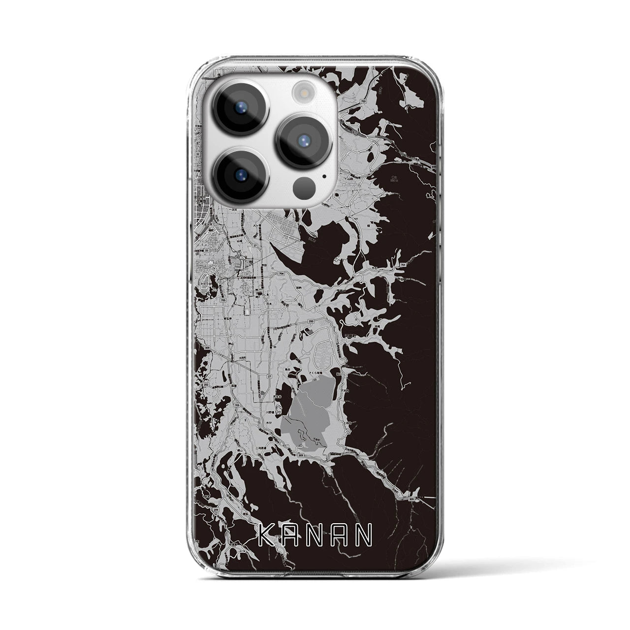 【河南(大阪府)】地図柄iPhoneケース(クリアタイプ)