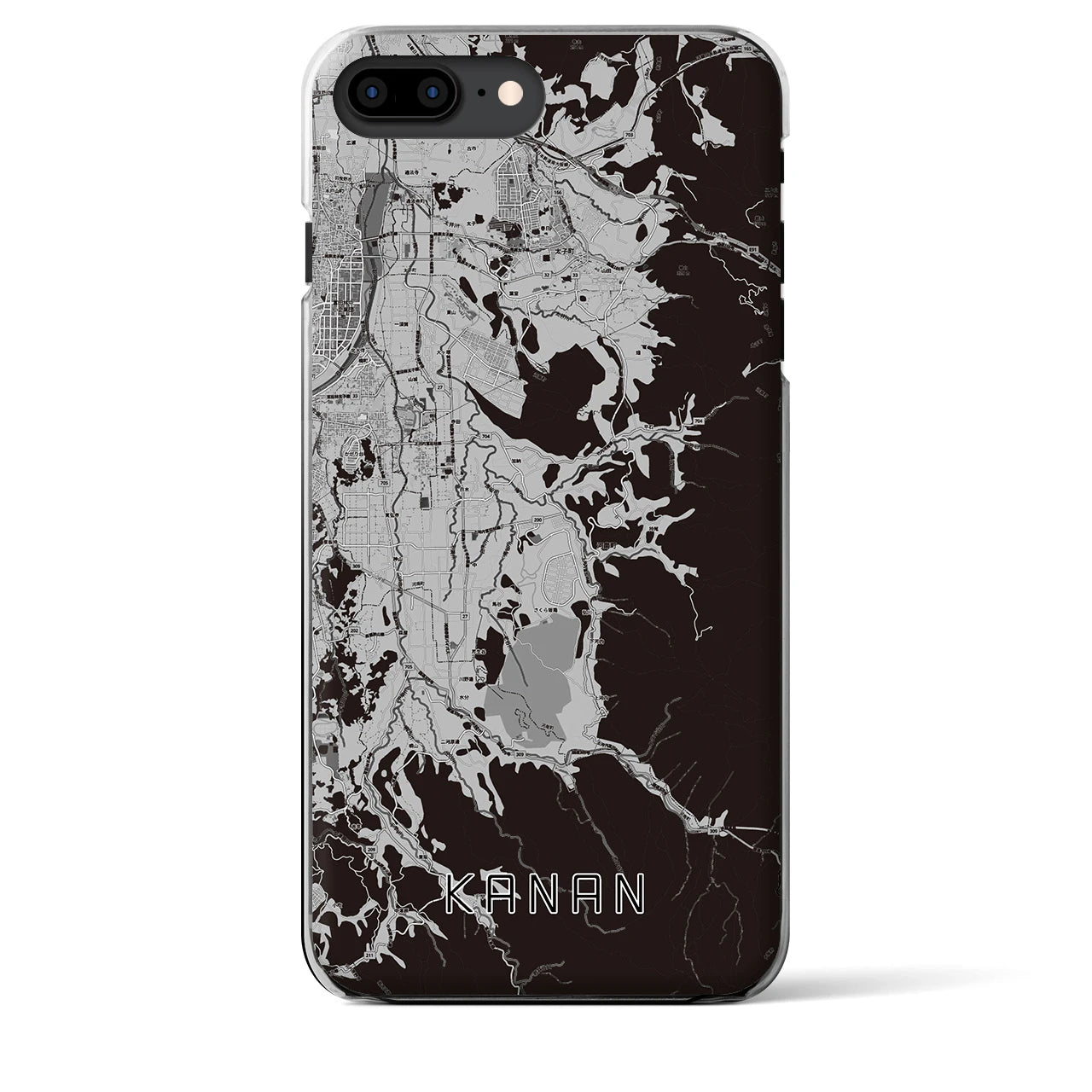 【河南(大阪府)】地図柄iPhoneケース(クリアタイプ)