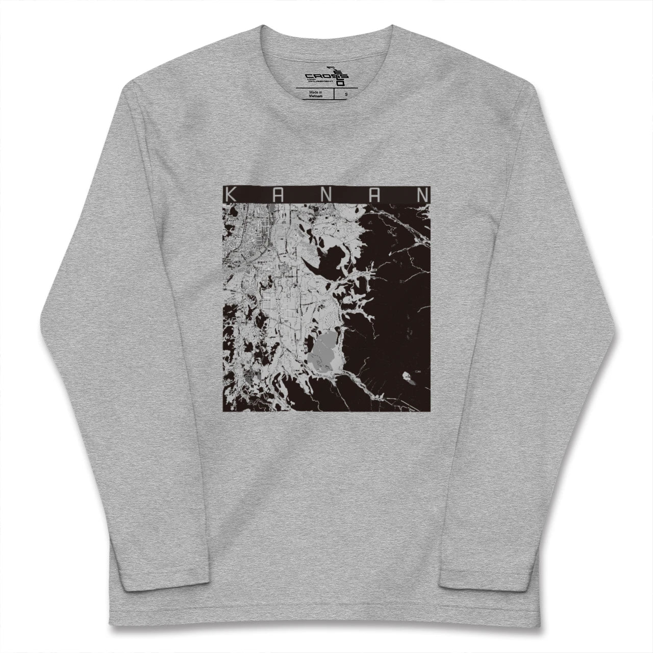 【河南(大阪府)】地図柄ロングスリーブTシャツ