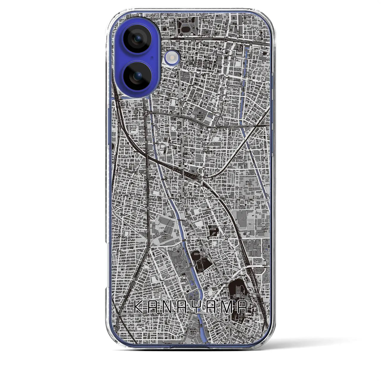 【金山(愛知県)】地図柄iPhoneケース(クリアタイプ)