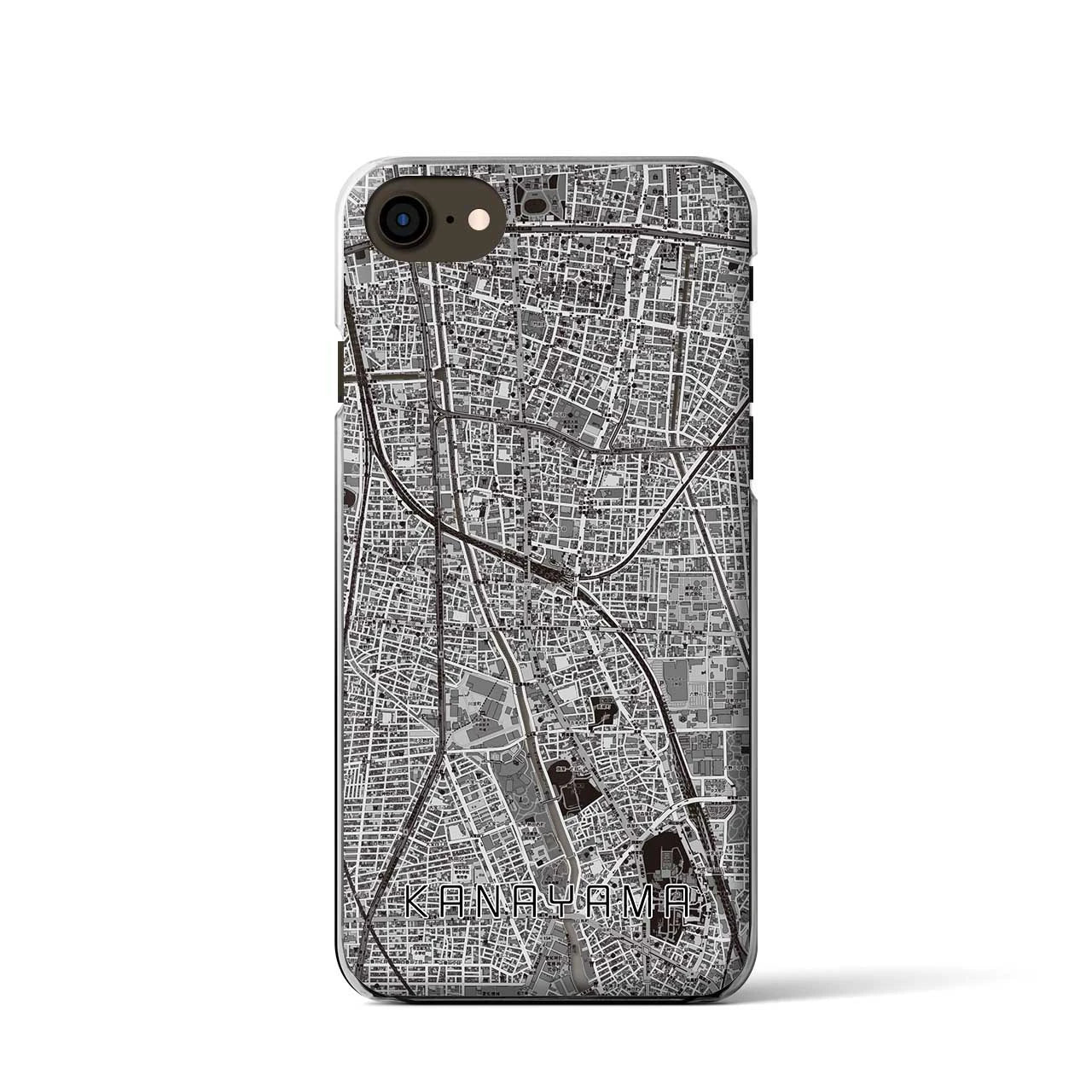 【金山(愛知県)】地図柄iPhoneケース(クリアタイプ)