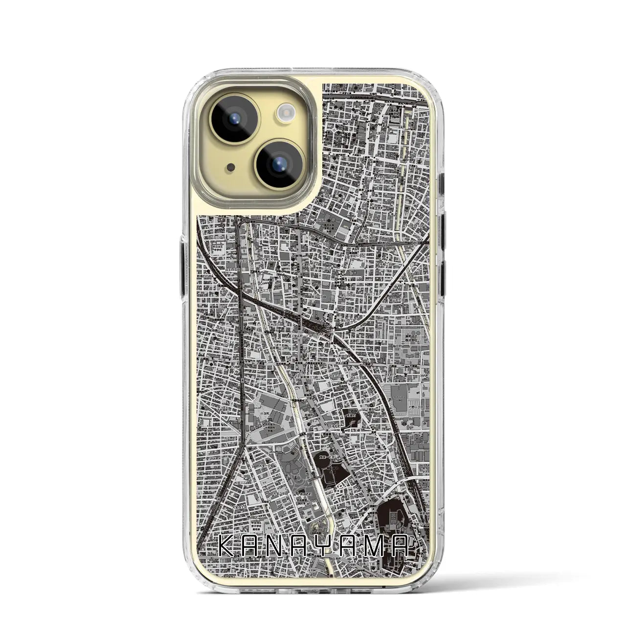 【金山(愛知県)】地図柄iPhoneケース(MagSafeタイプ)