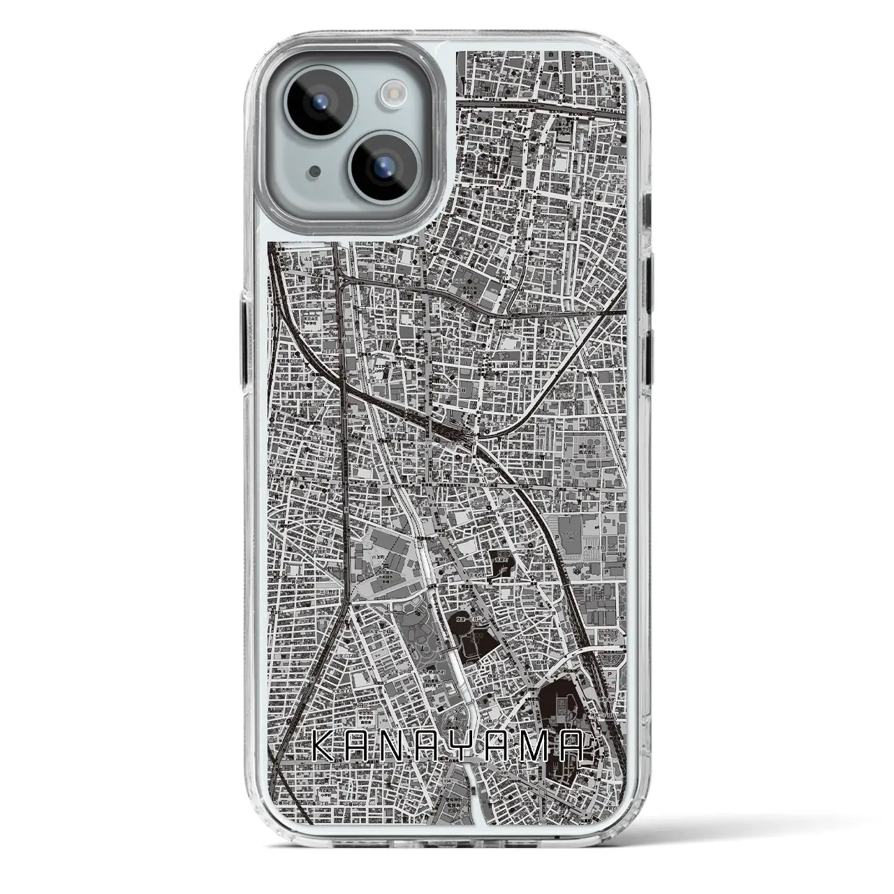 【金山(愛知県)】地図柄iPhoneケース(MagSafeタイプ)