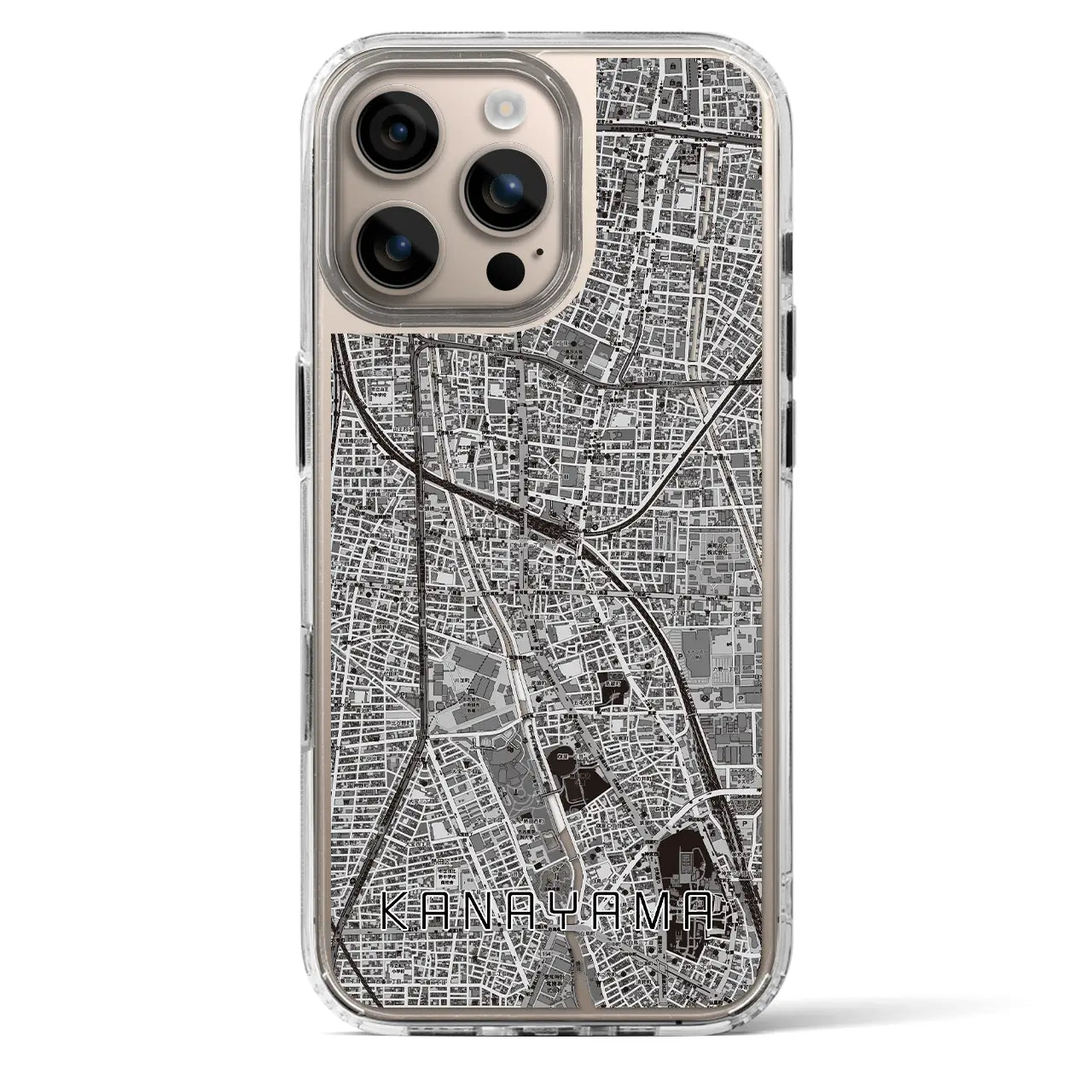 【金山(愛知県)】地図柄iPhoneケース(MagSafeタイプ)