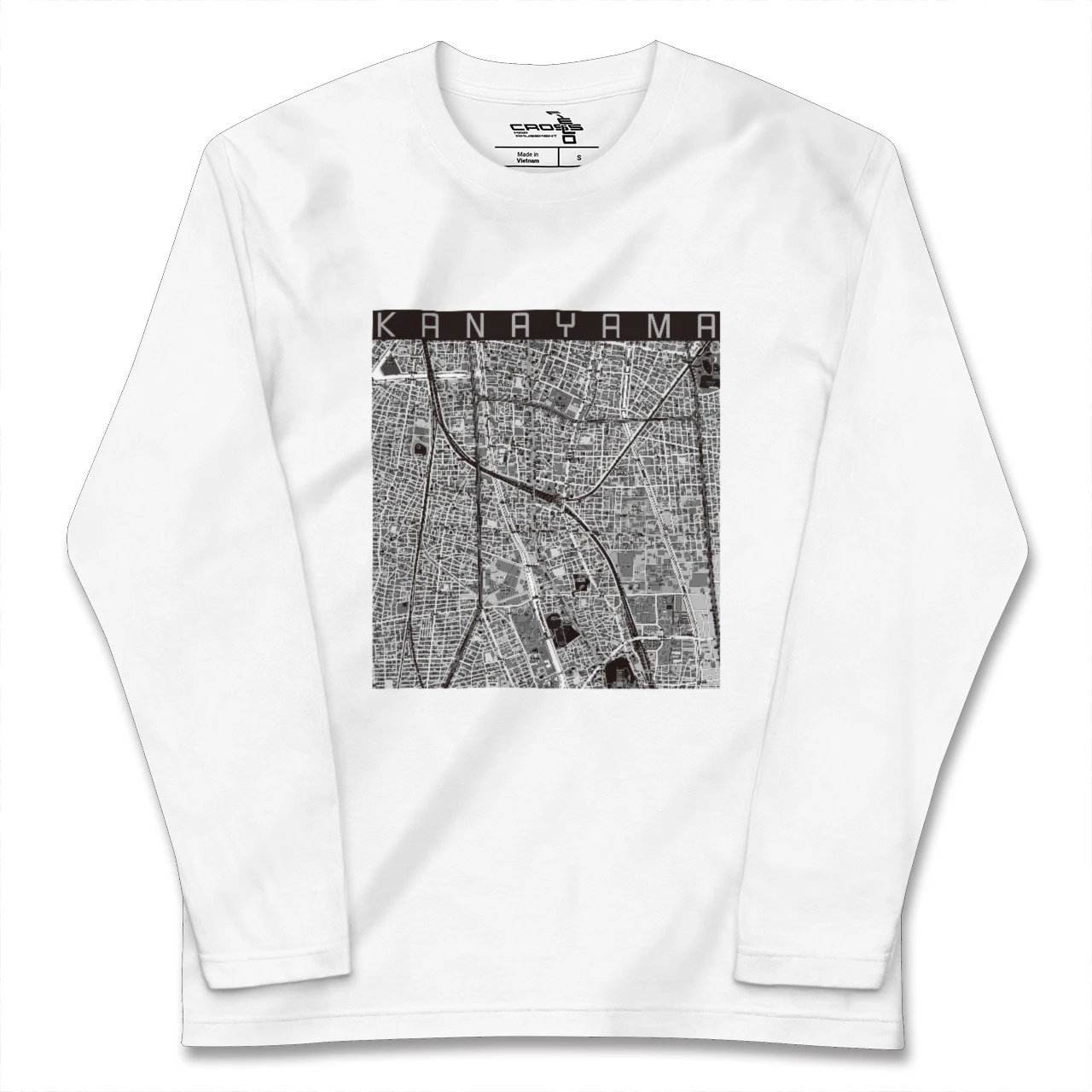 【金山(愛知県)】地図柄ロングスリーブTシャツ