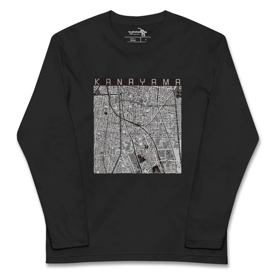 【金山(愛知県)】地図柄ロングスリーブTシャツ