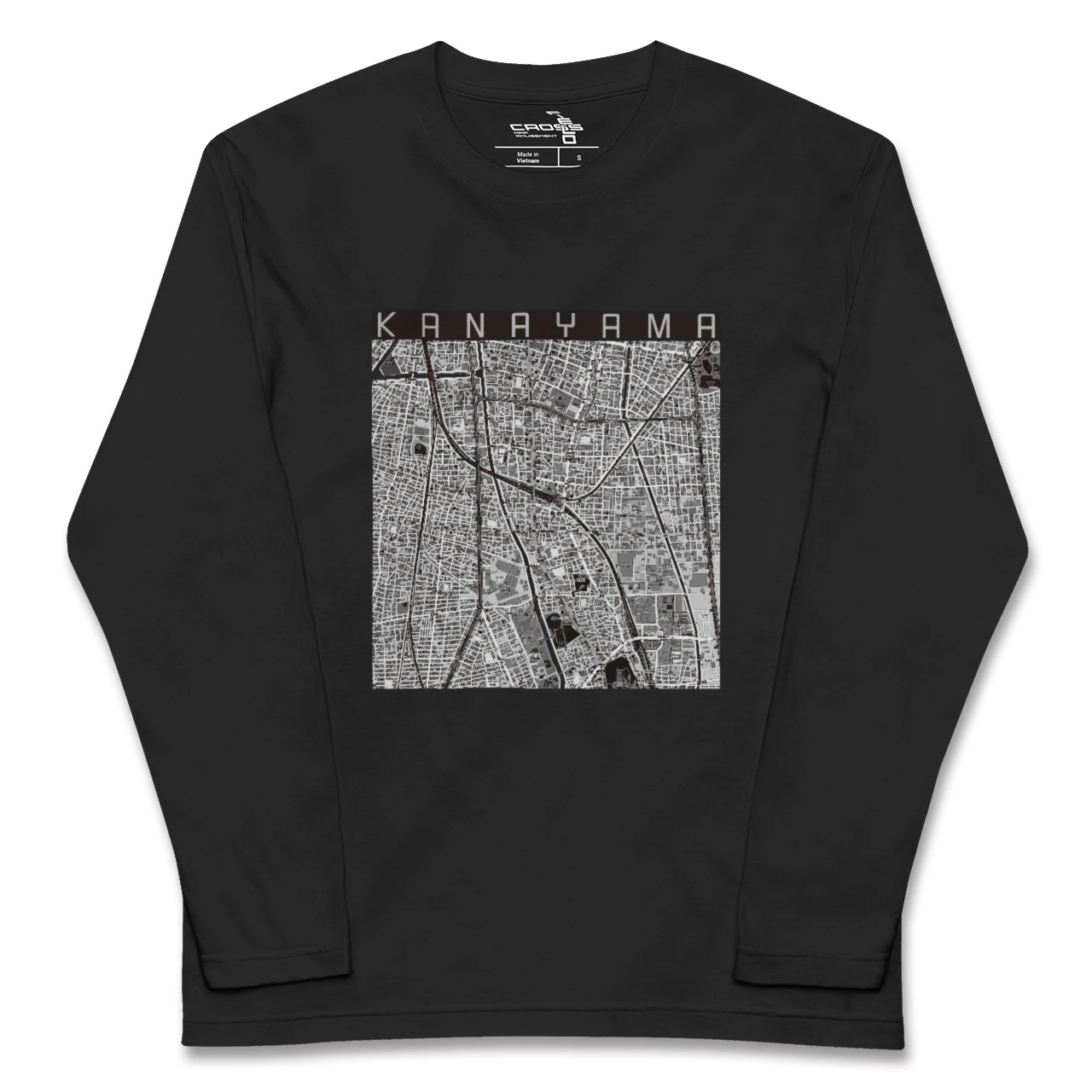 【金山(愛知県)】地図柄ロングスリーブTシャツ