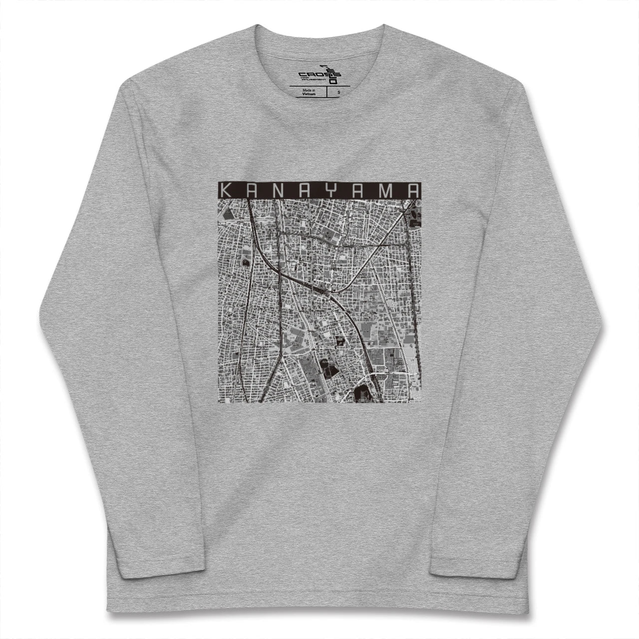 【金山(愛知県)】地図柄ロングスリーブTシャツ