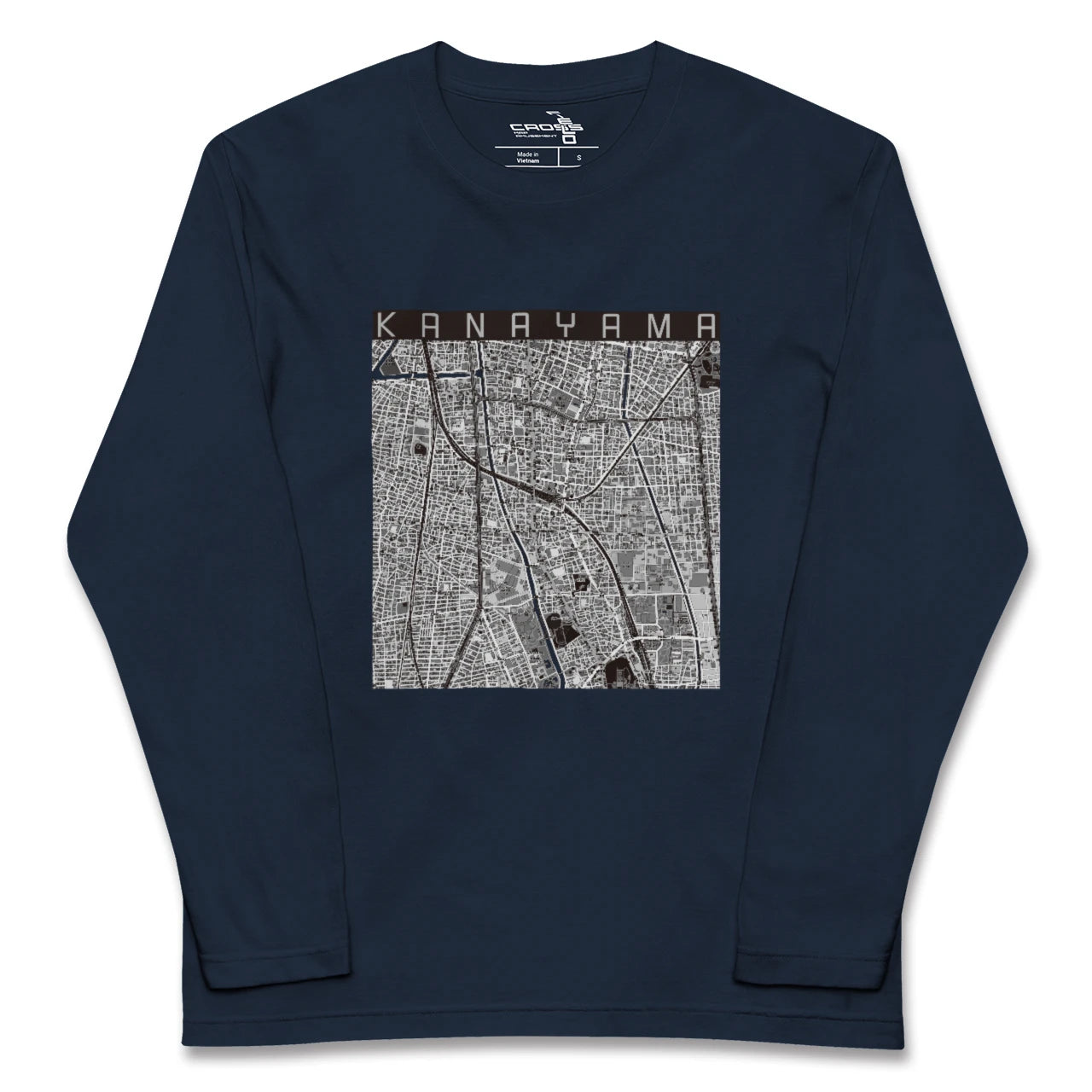 【金山(愛知県)】地図柄ロングスリーブTシャツ