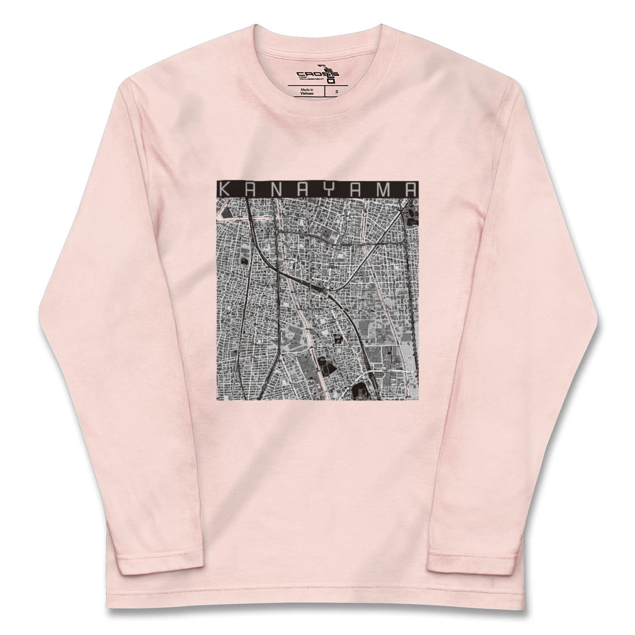 【金山(愛知県)】地図柄ロングスリーブTシャツ