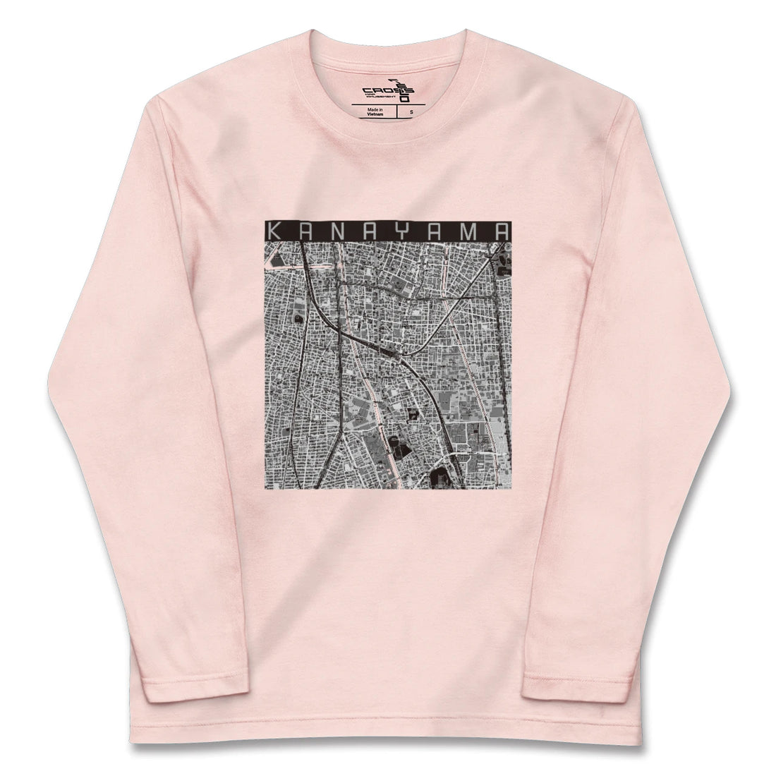 【金山(愛知県)】地図柄ロングスリーブTシャツ