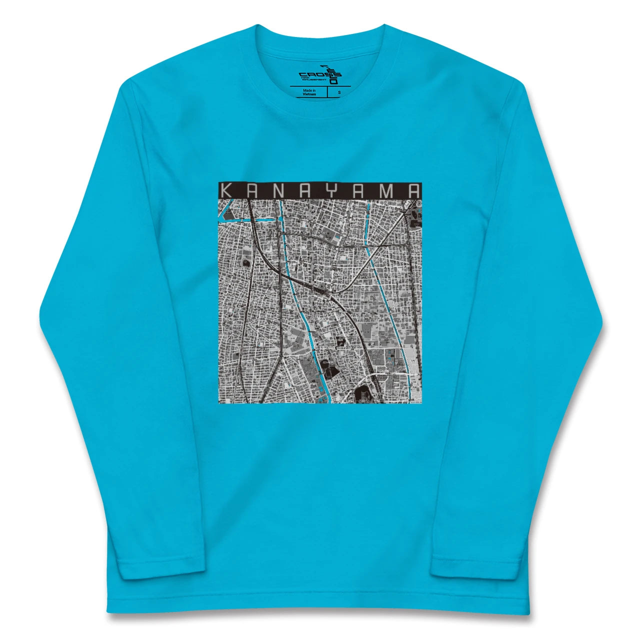 【金山(愛知県)】地図柄ロングスリーブTシャツ