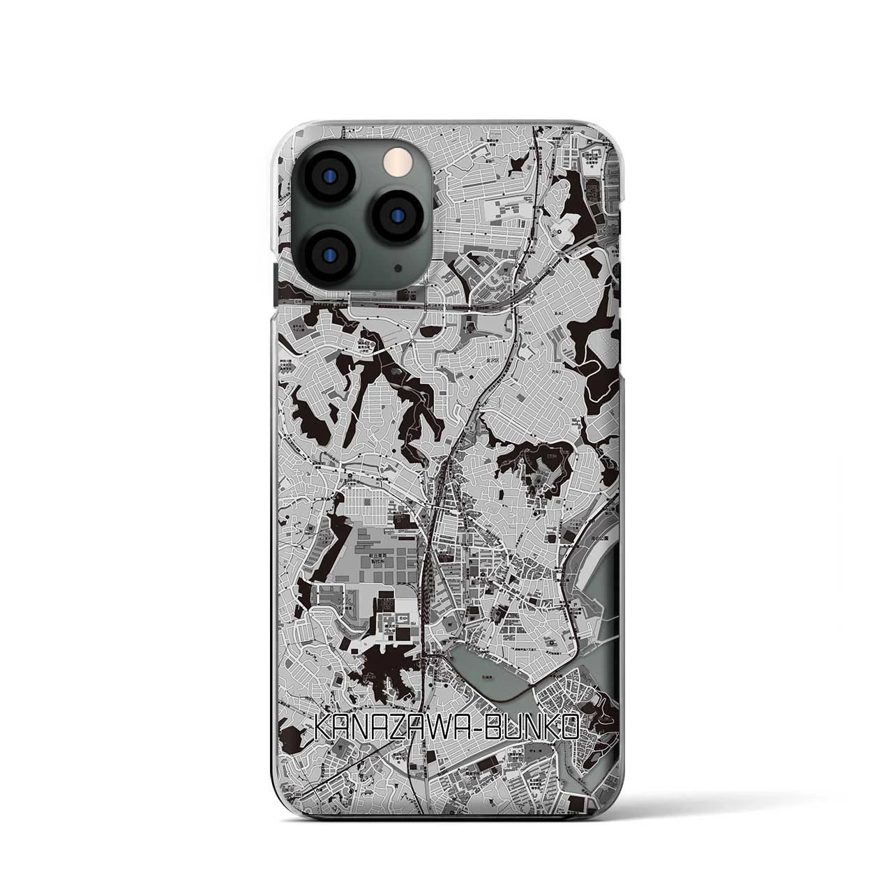 【金沢文庫(神奈川県)】地図柄iPhoneケース(クリアタイプ)