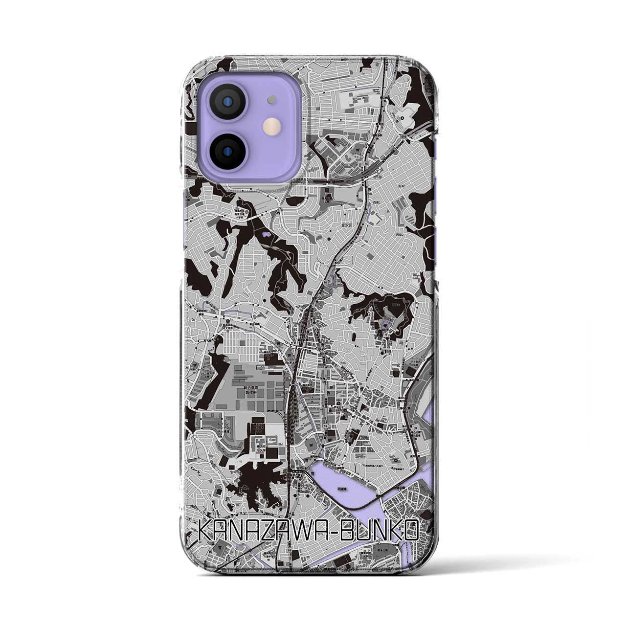 【金沢文庫(神奈川県)】地図柄iPhoneケース(クリアタイプ)