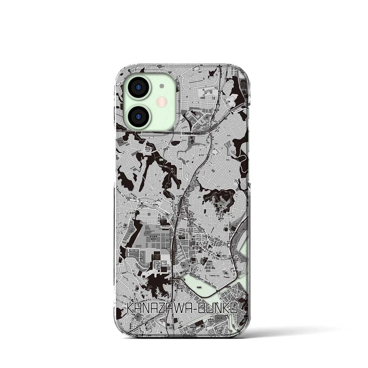 【金沢文庫(神奈川県)】地図柄iPhoneケース(クリアタイプ)