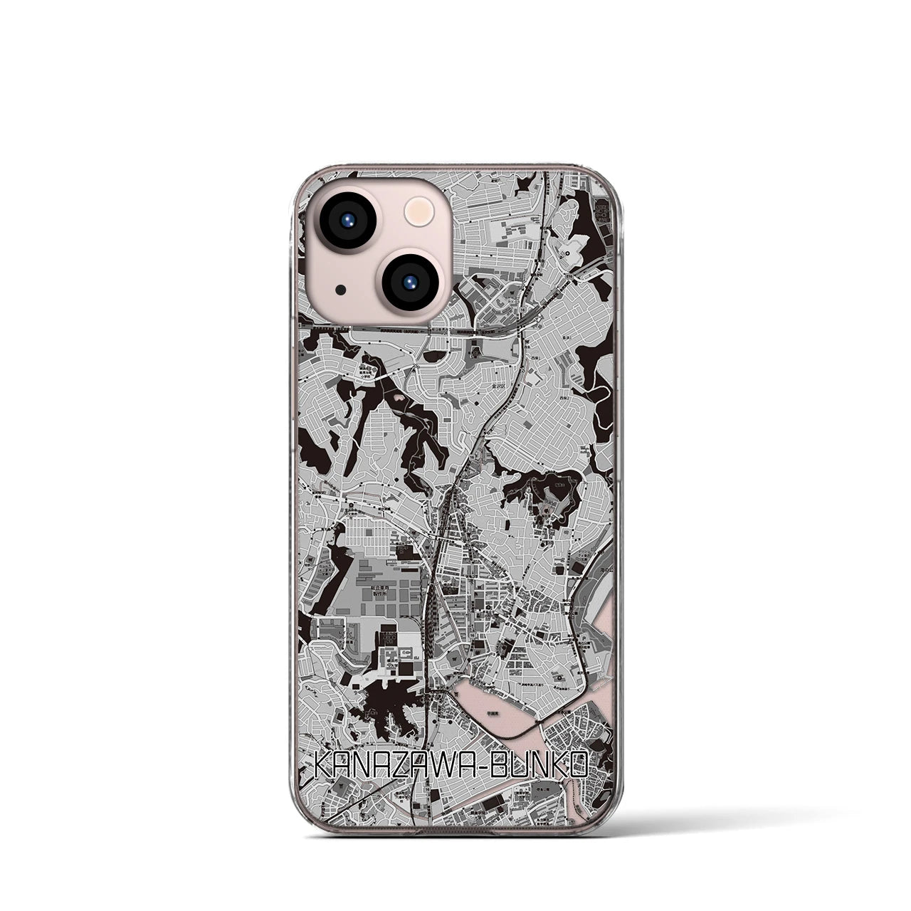 【金沢文庫(神奈川県)】地図柄iPhoneケース(クリアタイプ)