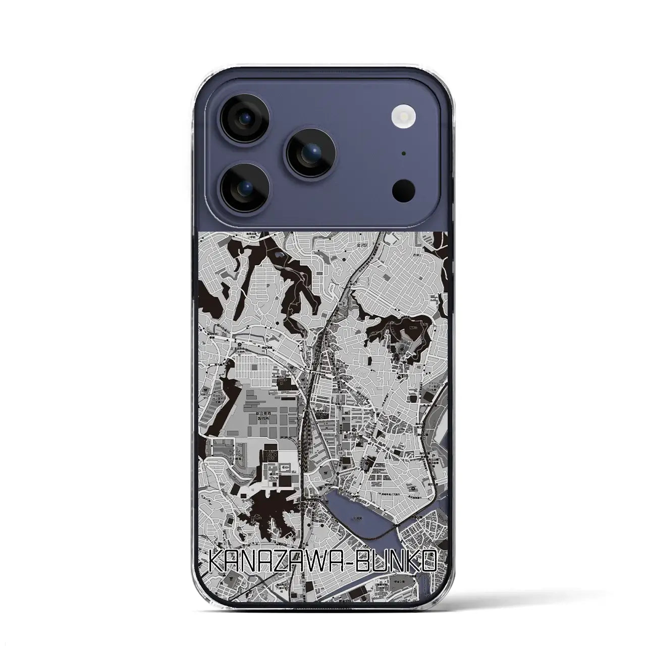 【金沢文庫(神奈川県)】地図柄iPhoneケース(クリアタイプ)
