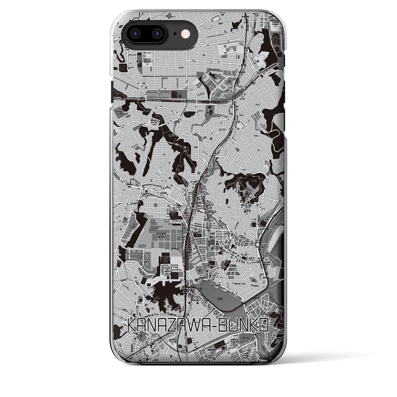 【金沢文庫(神奈川県)】地図柄iPhoneケース(クリアタイプ)