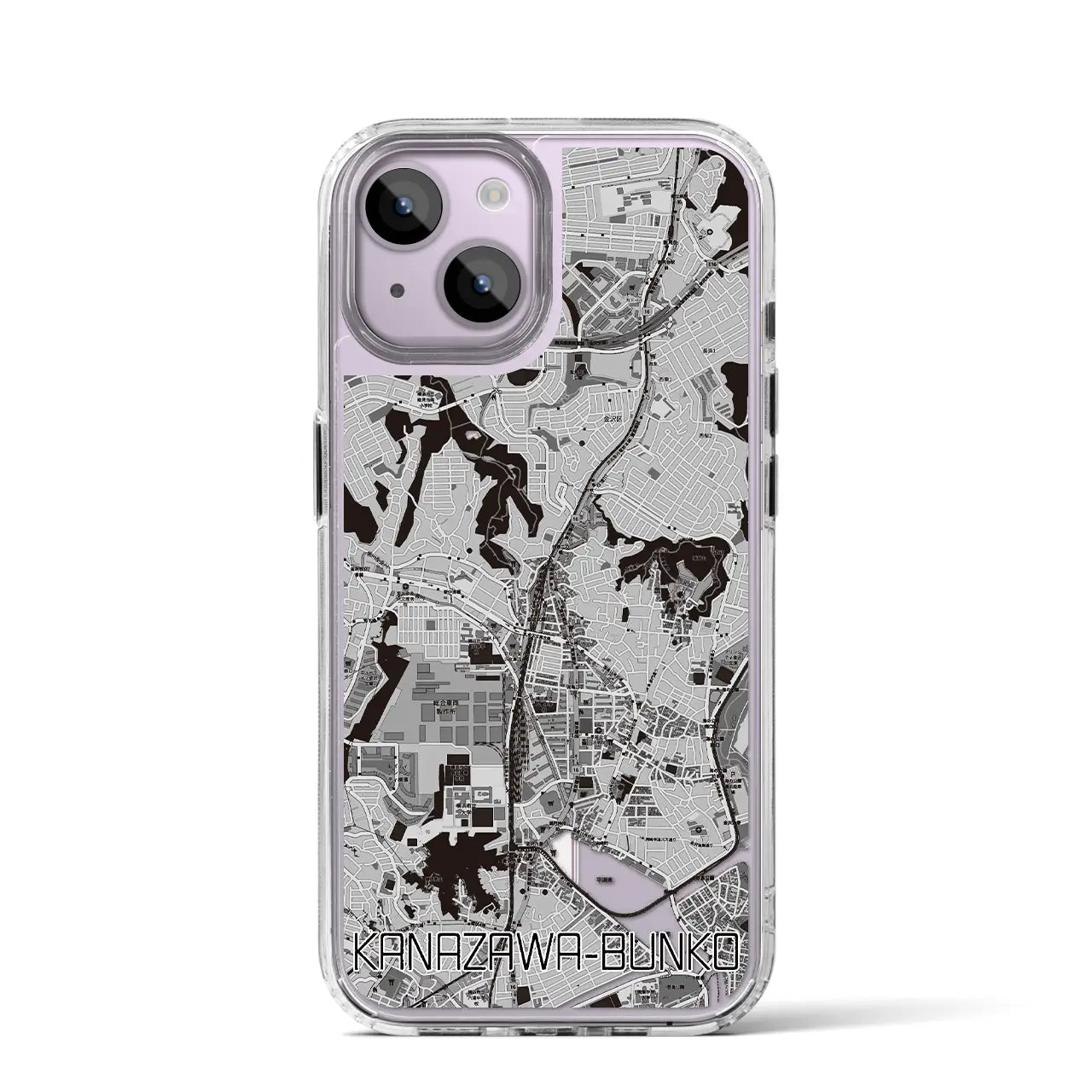 【金沢文庫(神奈川県)】地図柄iPhoneケース(MagSafeタイプ)