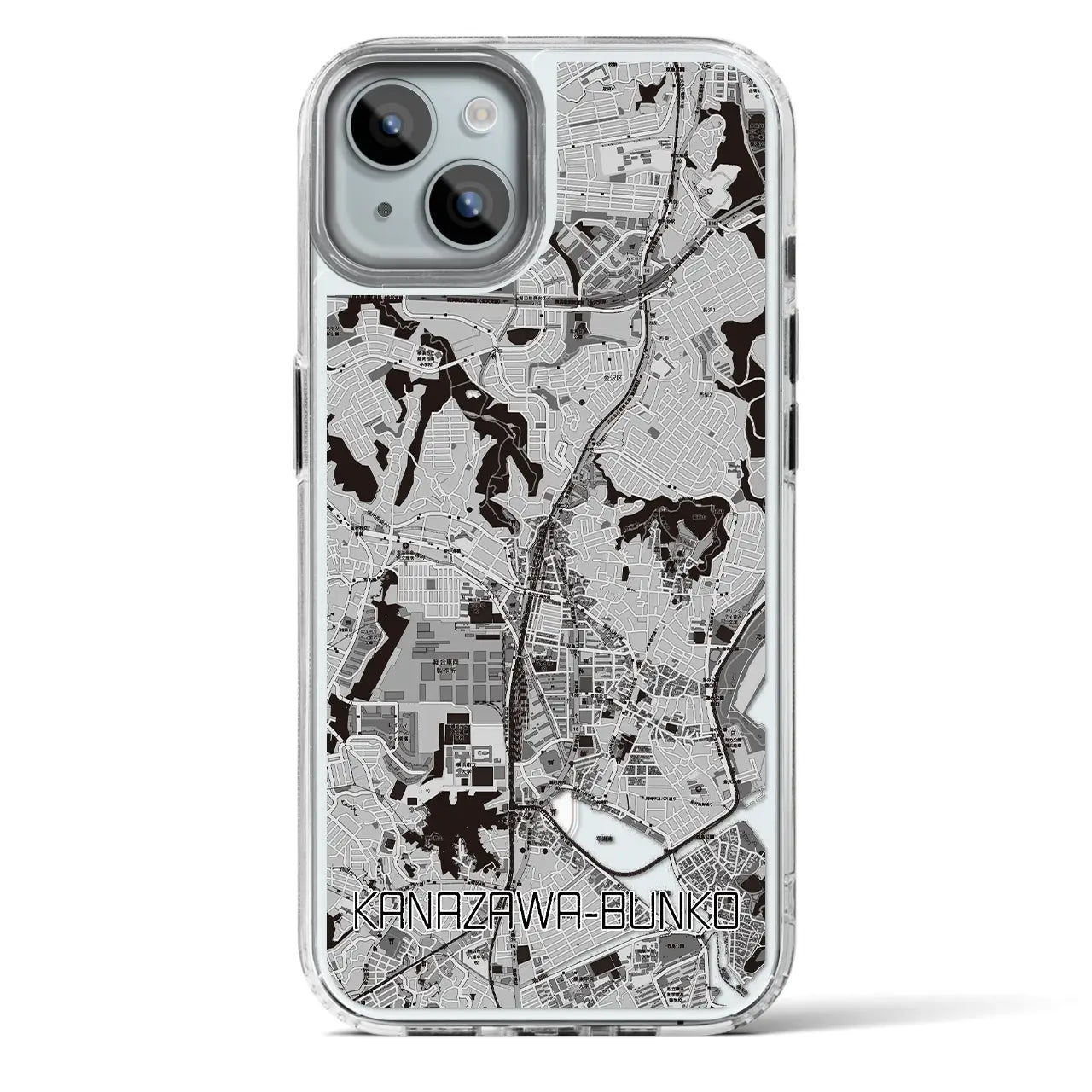 【金沢文庫(神奈川県)】地図柄iPhoneケース(MagSafeタイプ)