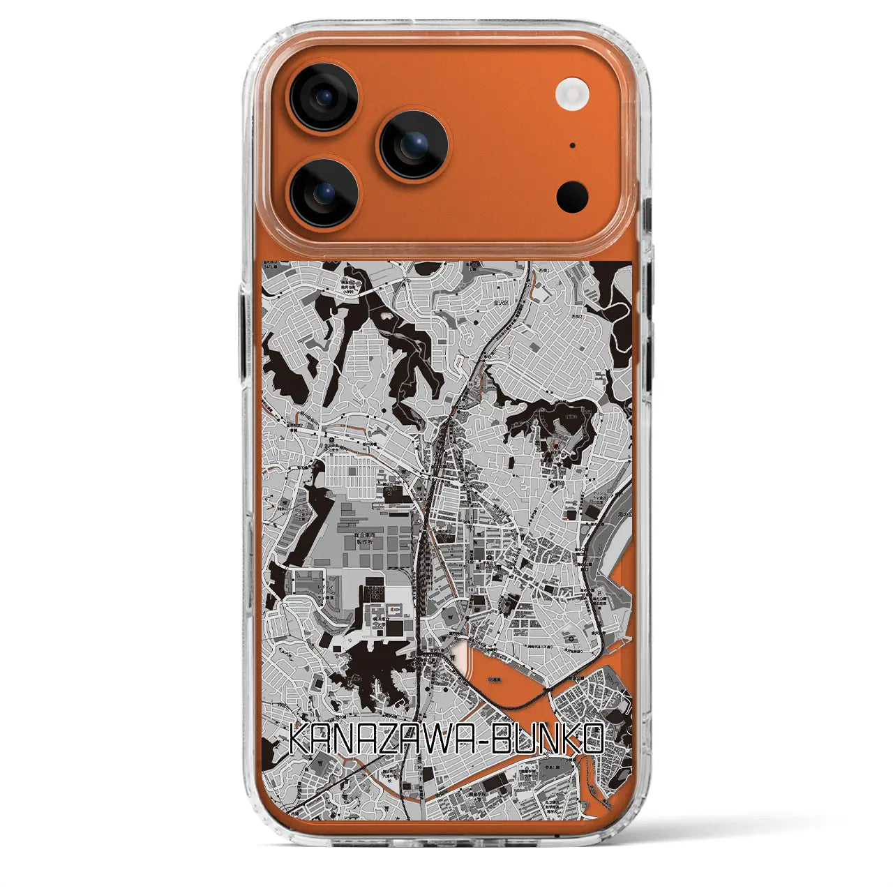 【金沢文庫(神奈川県)】地図柄iPhoneケース(MagSafeタイプ)