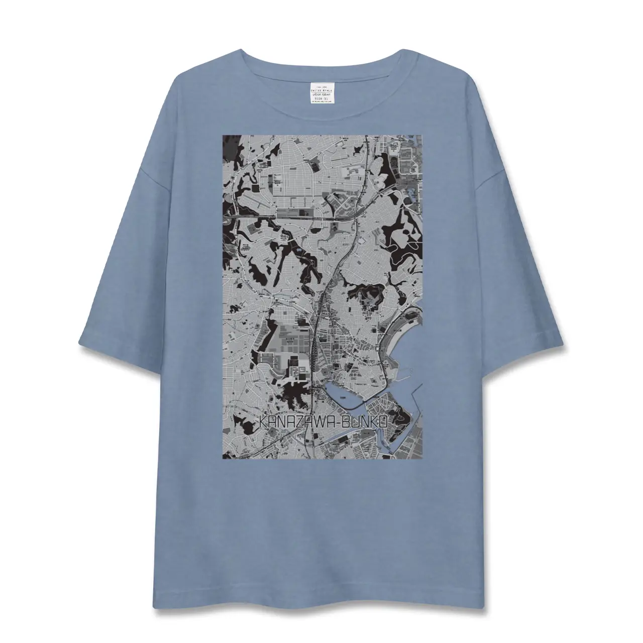 【金沢文庫(神奈川県)】地図柄ビッグシルエットTシャツ